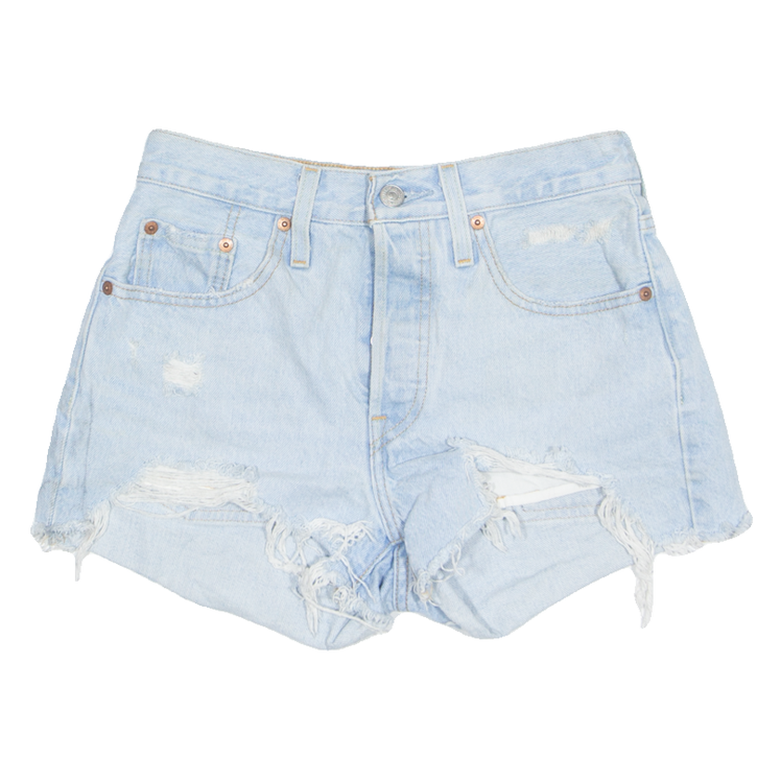 LEVI'S Cut Off 501 Womens Denim Shorts Blue S W28 Refurbished - N/A refurbished available on Cerqular
