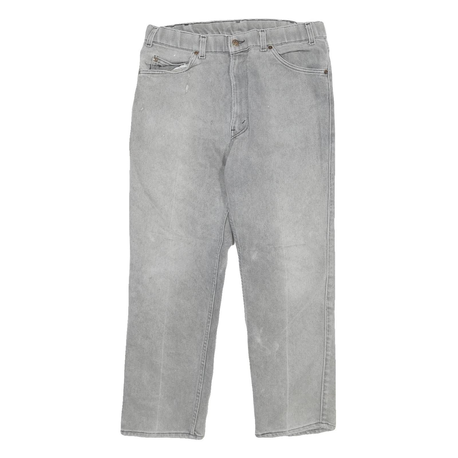 LEVI'S Mens Jeans Grey Slim Straight Denim Medium W36 L30 Classic Style Refurbished - N/A refurbished available on Cerqular