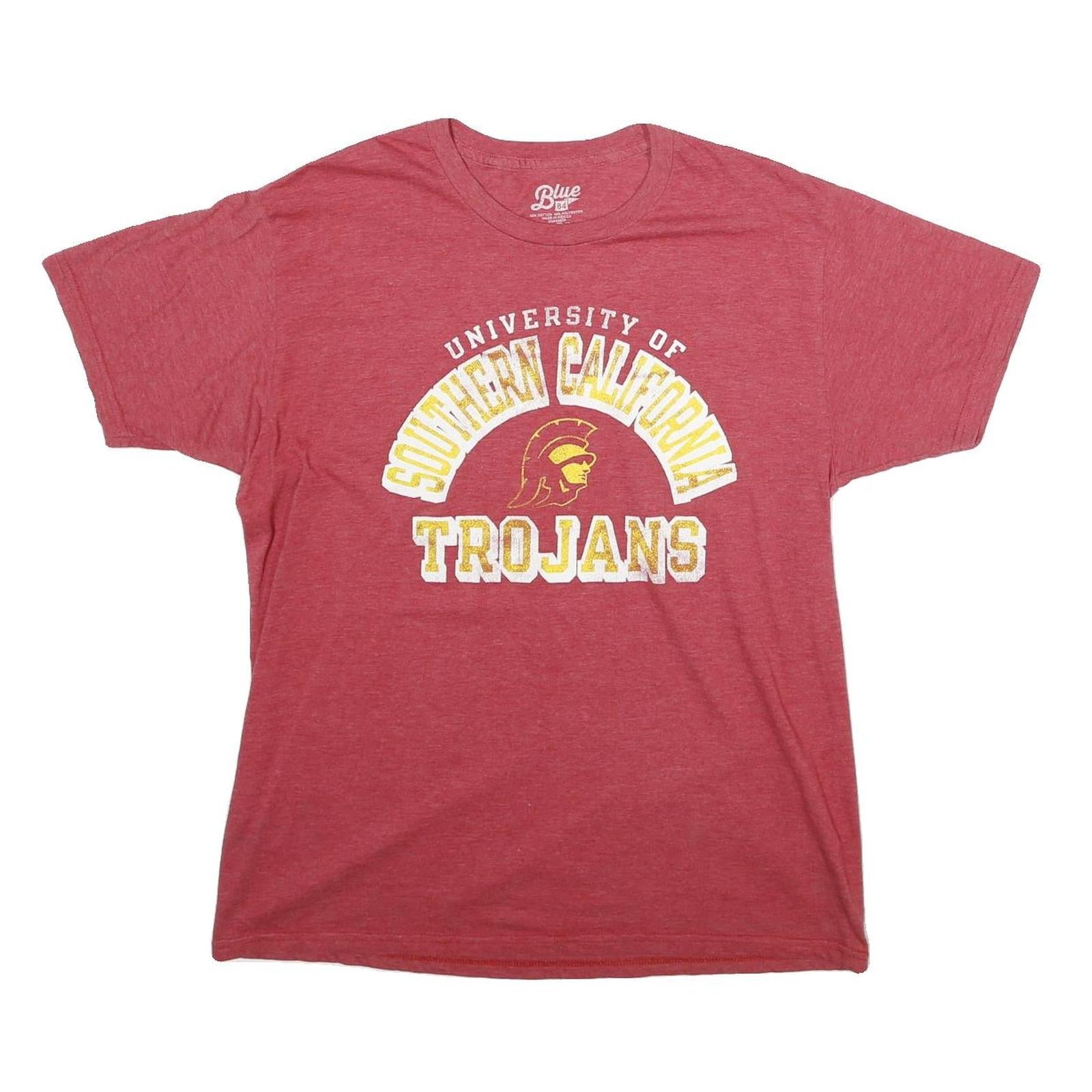 BLUE84 Mens Red University Of Southern California Trojans Graphic T-Shirt L Refurbished - N/A refurbished available on Cerqular