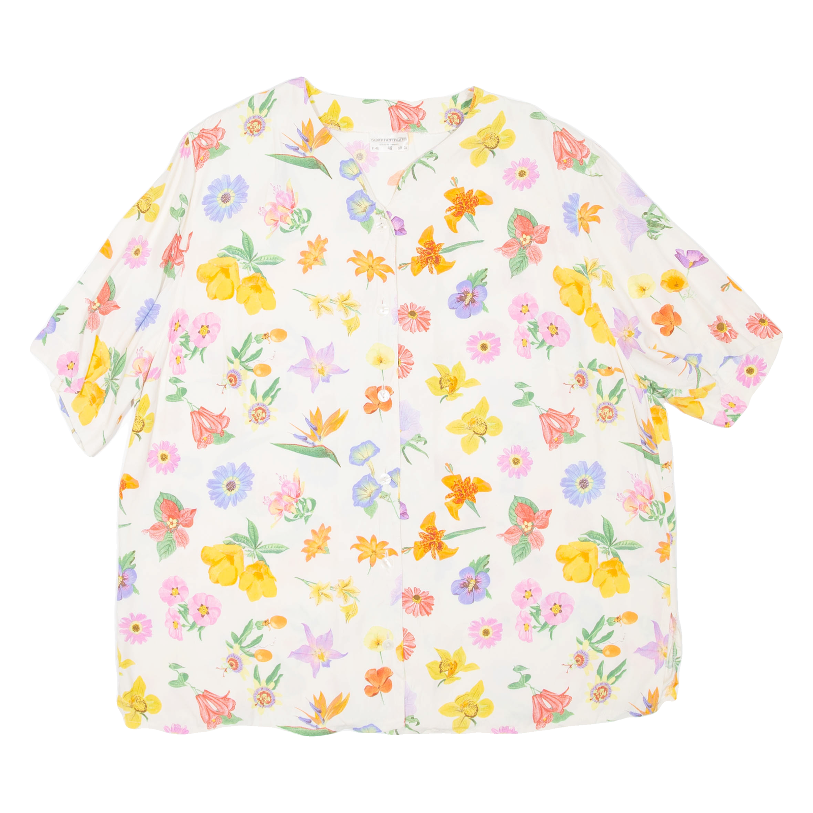 Buy SOMMERMAN Womens Printed Shirt White V-Neck Floral UK 20 Refurbished - $16.89 SOMMERMAN Womens Printed Shirt White V-Neck Floral UK 20 Refurbished - N/A refurbished available on Cerqular