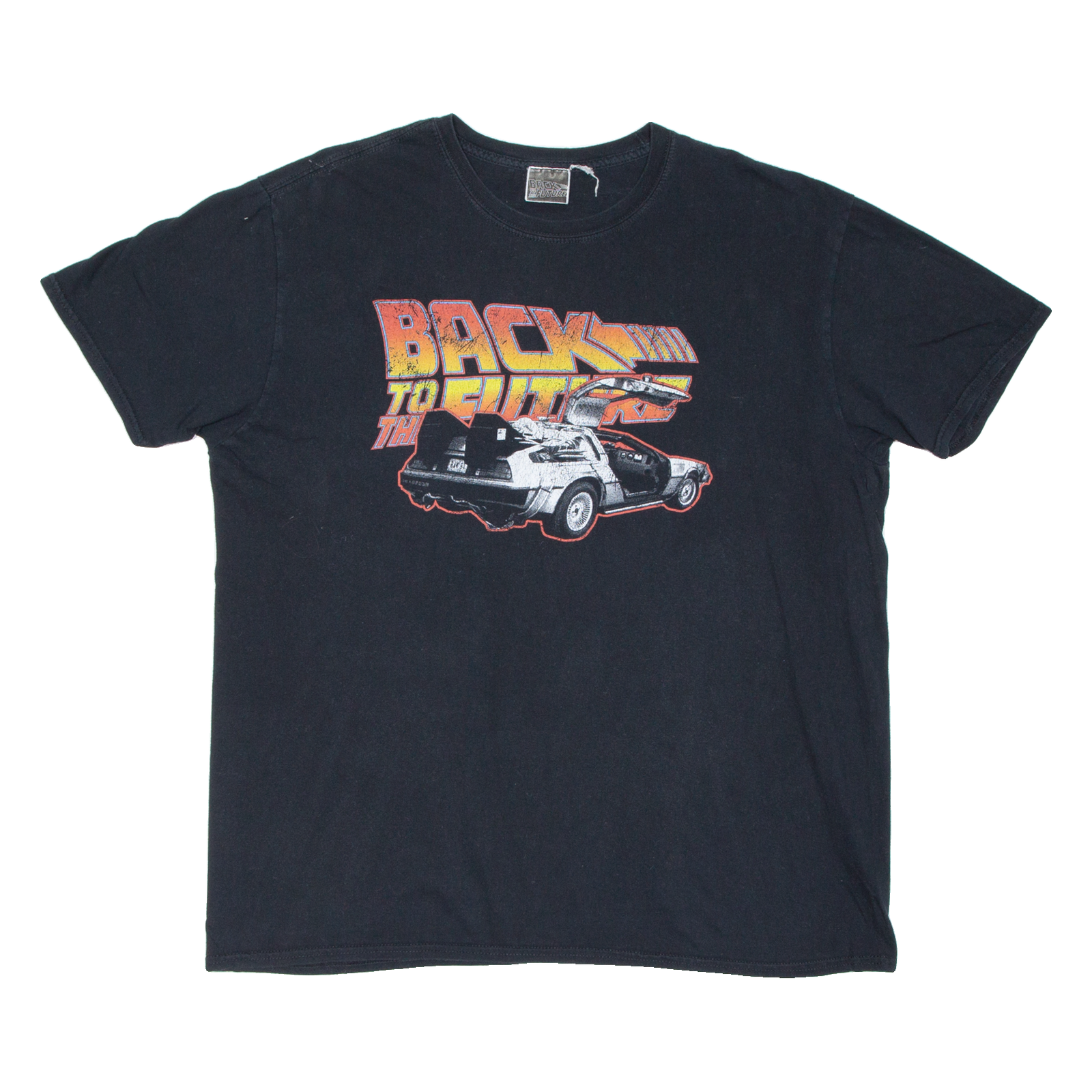 Back To The Future Mens T-Shirt Black XL Refurbished - N/A refurbished available on Cerqular