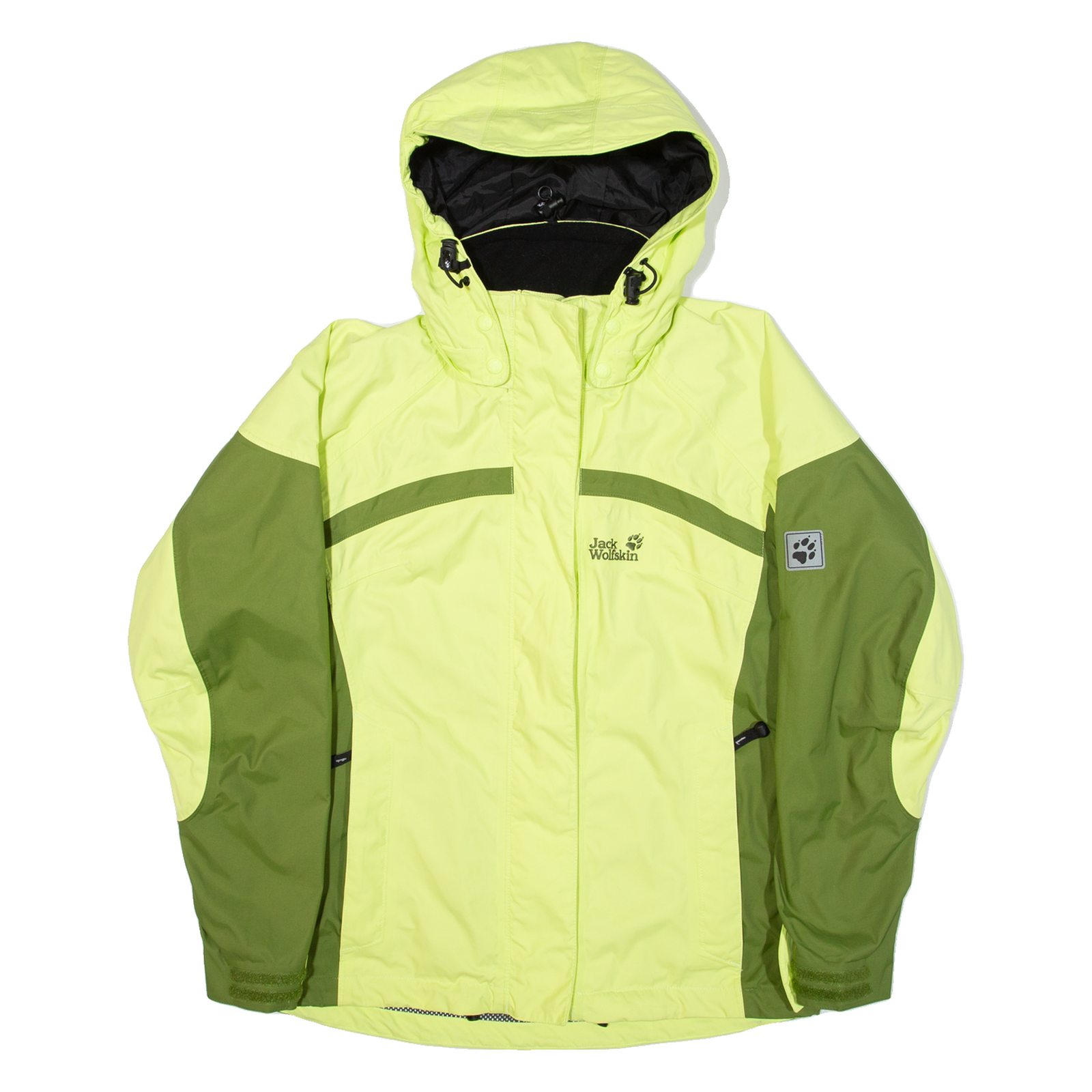 JACK WOLFSKIN Womens Rain Jacket Green Hooded UK 10 Refurbished - N/A refurbished available on Cerqular