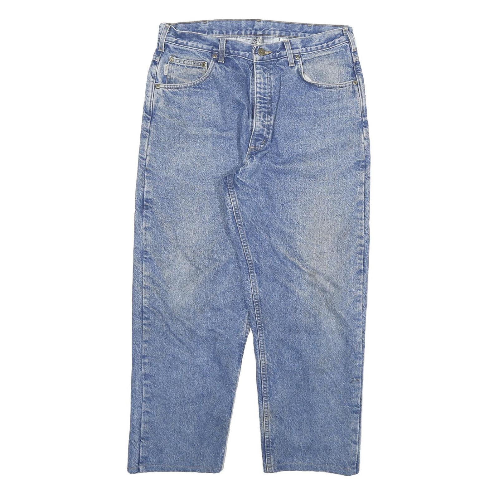 CARHARTT Mens Jeans Blue Relaxed Straight Denim Medium W33 L28 Durable Workwear Refurbished - N/A refurbished available on Cerqular