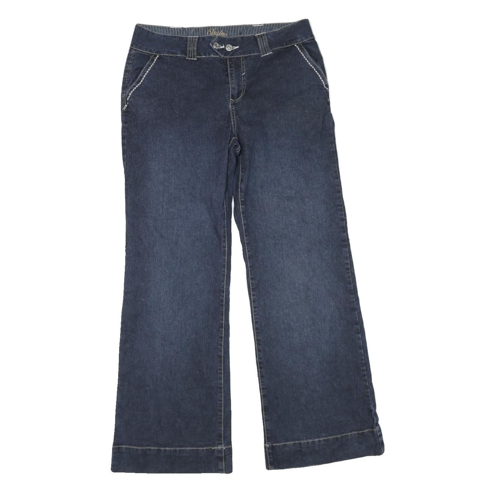 Womens Blue Regular Fit Straight Cotton Blend Jeans W32 L31 Casual Wear Refurbished - N/A refurbished available on Cerqular