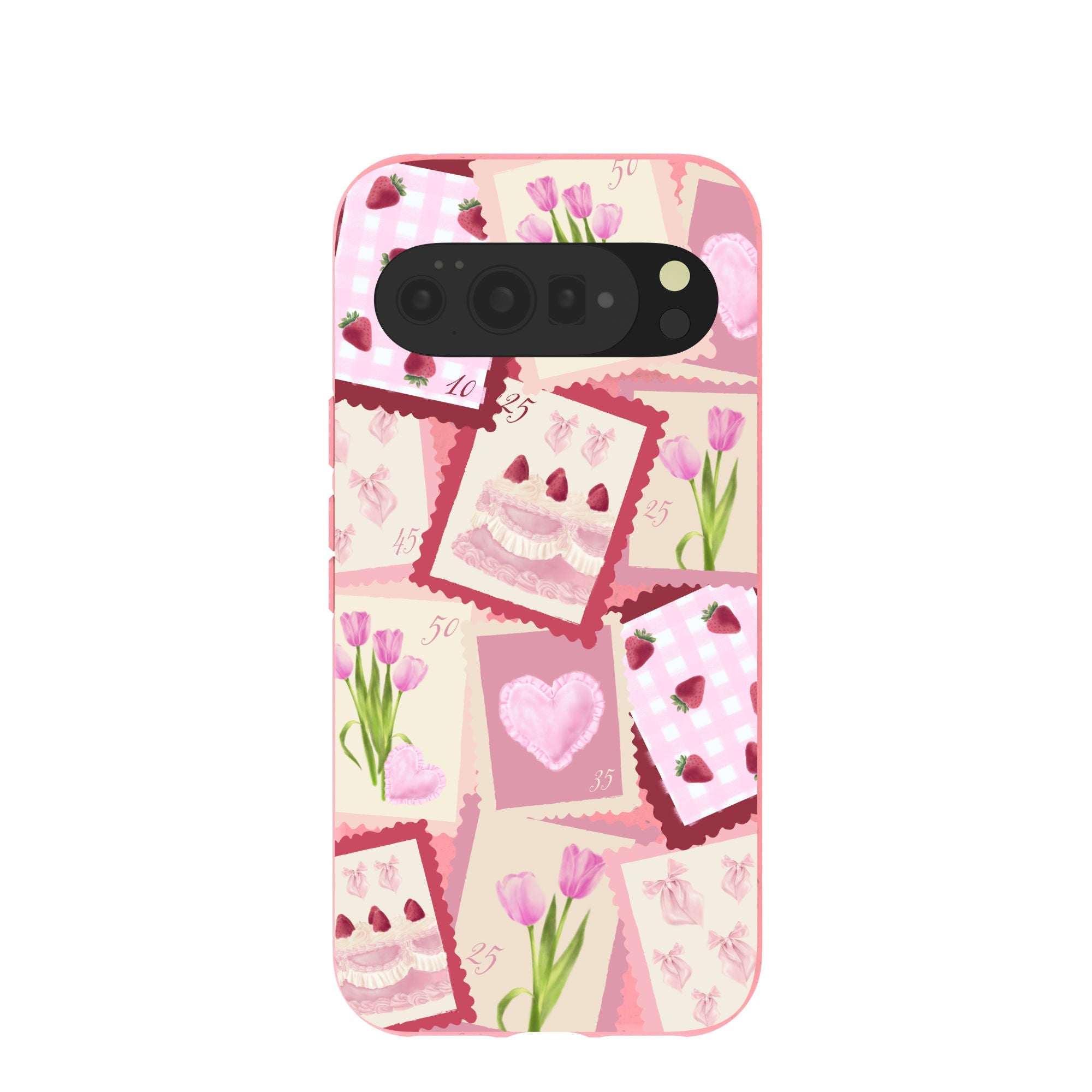 Bubblegum Pink Love Letters Google Pixel 10 Pro XL Case Refurbished - Pela Case refurbished available on Cerqular