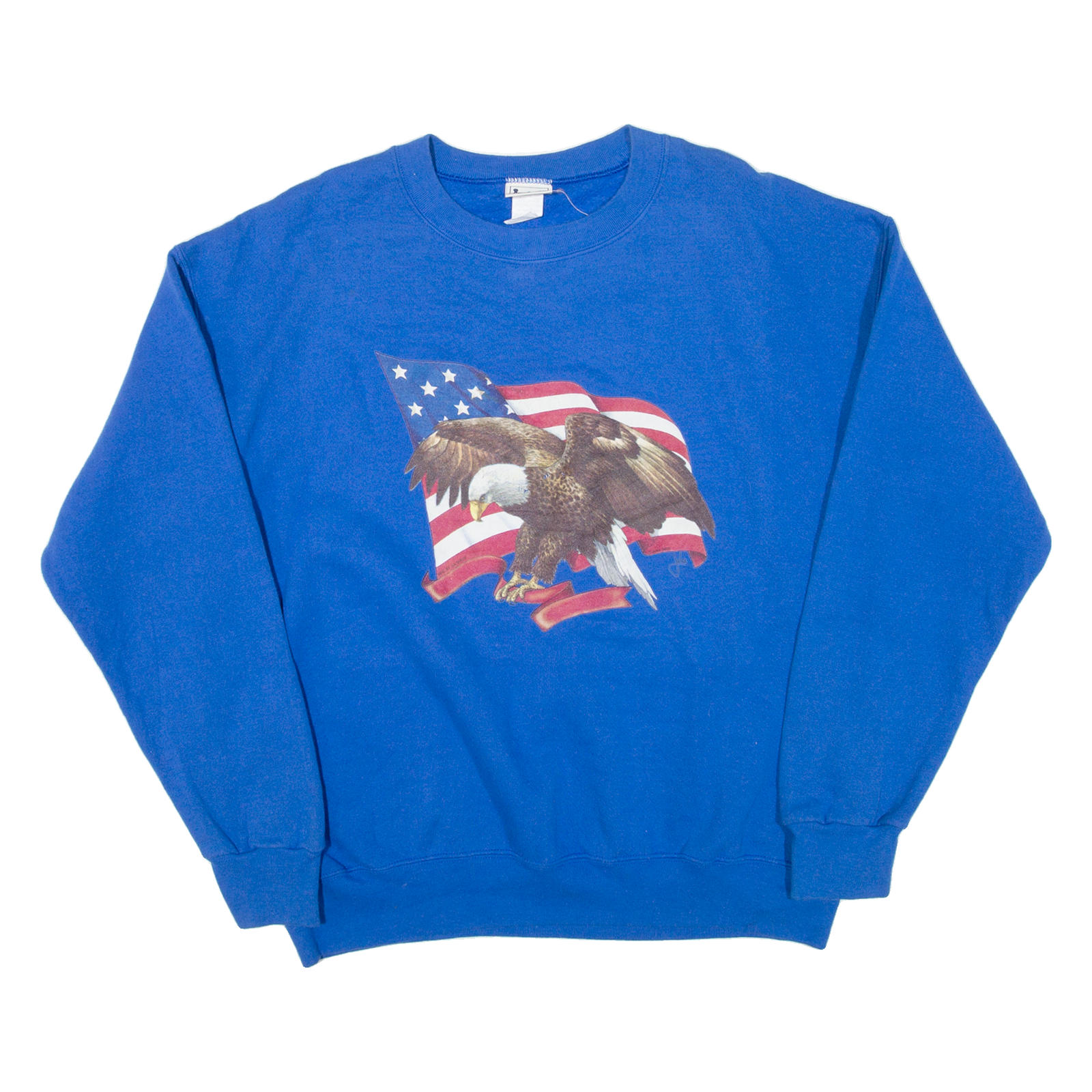 LEE American Flag Mens Sweatshirt Blue USA L Refurbished - N/A refurbished available on Cerqular