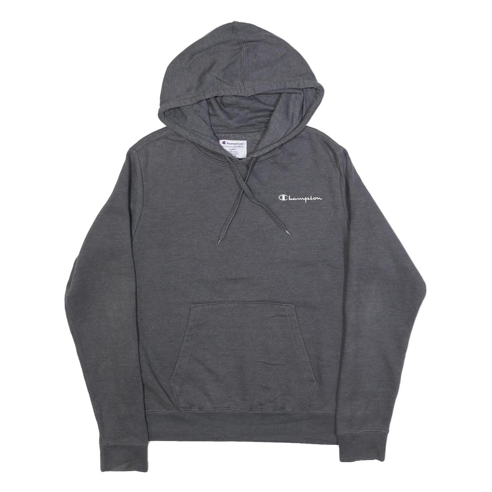 CHAMPION Mens Grey Hoodie M Cotton Blend Pullover Casual Streetwear Refurbished - N/A refurbished available on Cerqular