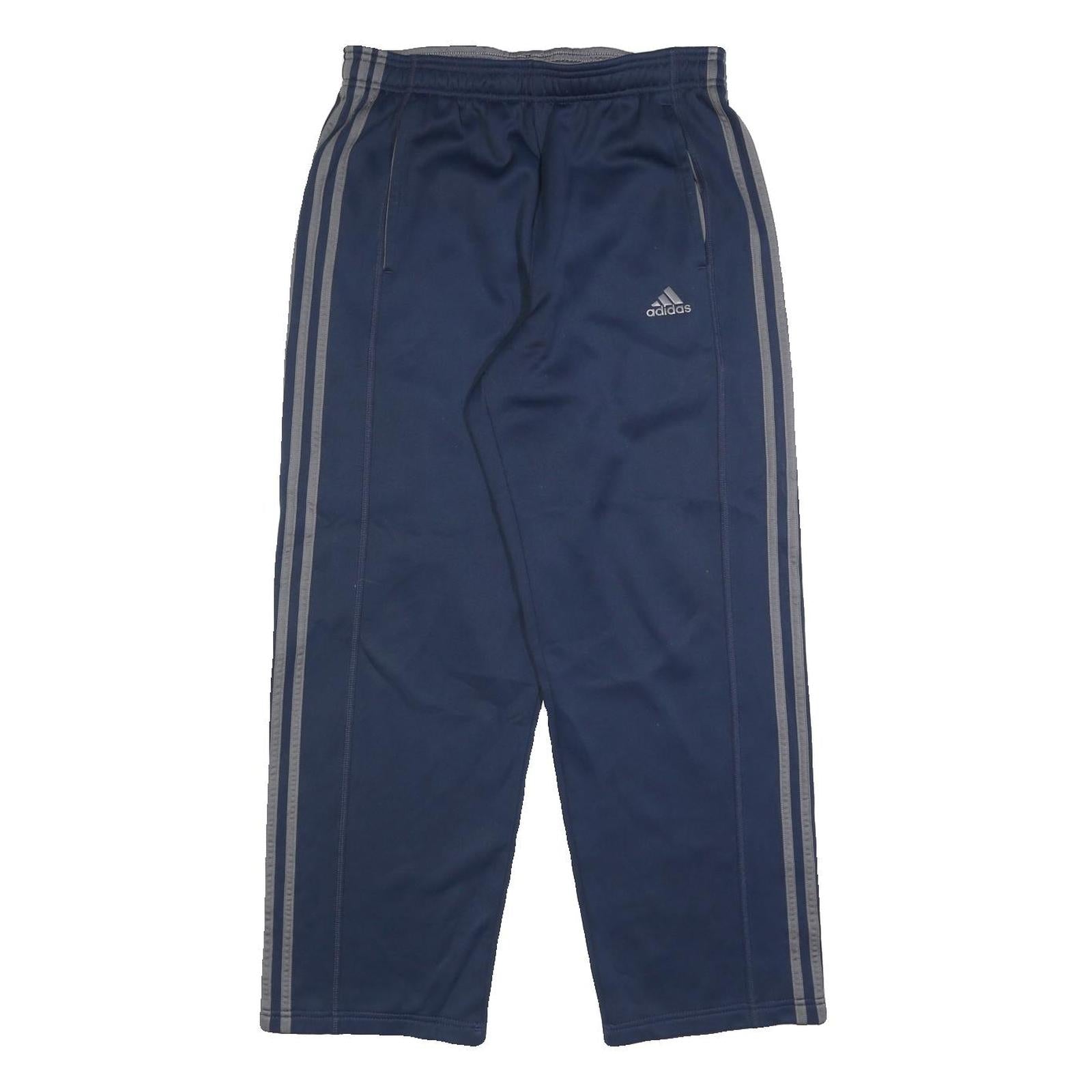 ADIDAS Mens Joggers Blue Grey M W28 L27 Sportswear Tapered Fit Polyester Refurbished - N/A refurbished available on Cerqular