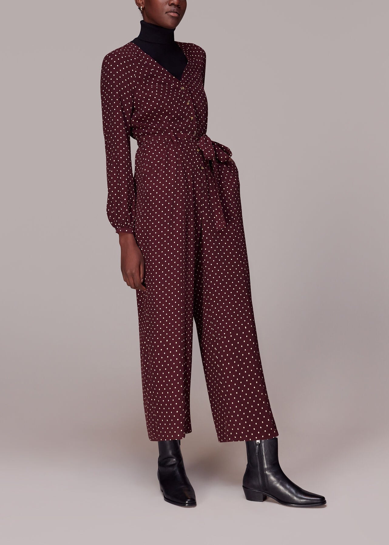 Jumpsuits 36224 Burg-multi | Color: BURG/MULTI | Size: 10 Refurbished - N/A (I could not find a well-known brand with this name refurbished available on Cerqular