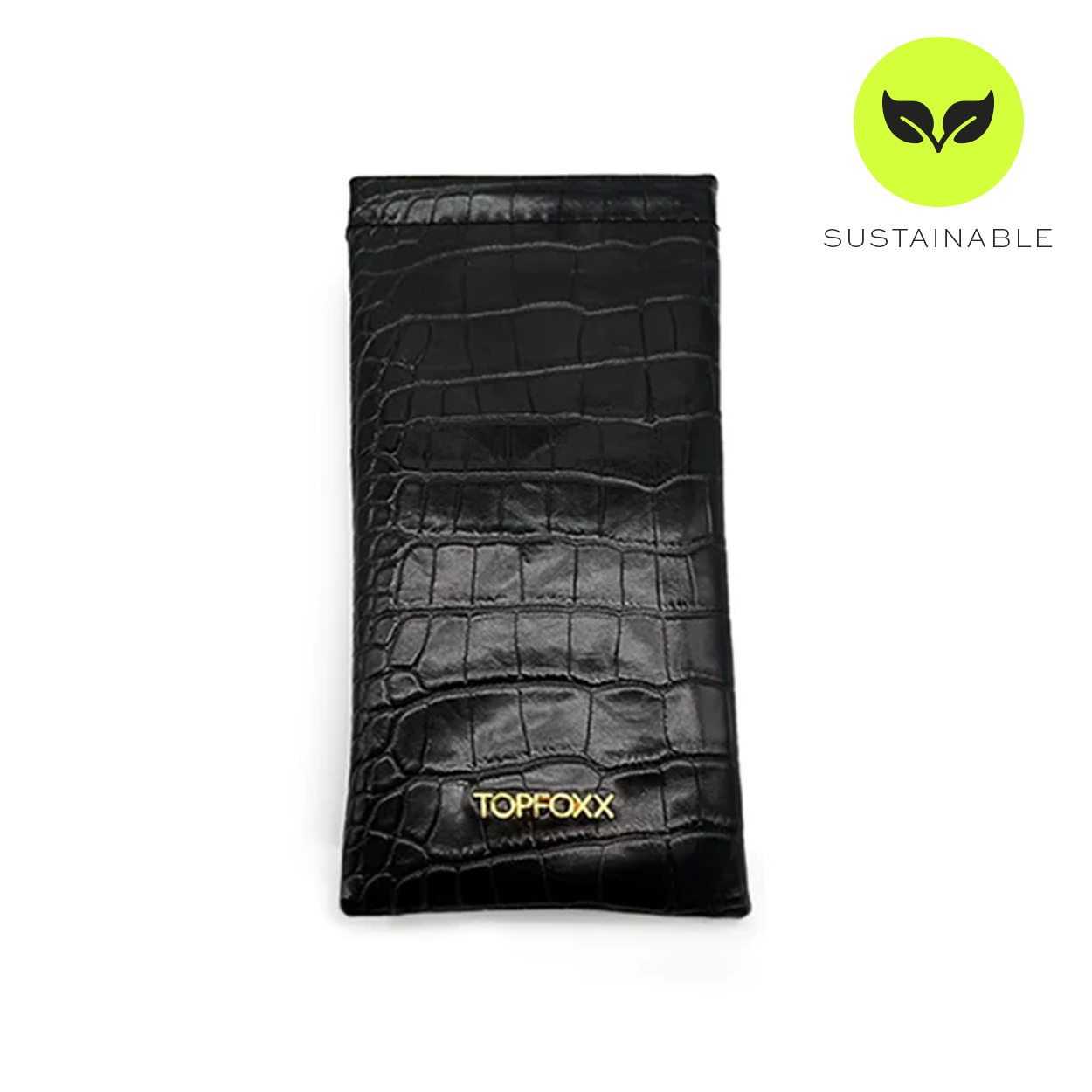 Buy Black Faux Croco Soft Pouch | Color: Black | Size: OS Refurbished - $19.00 Black Faux Croco Soft Pouch | Color: Black | Size: OS Refurbished - N/A refurbished available on Cerqular