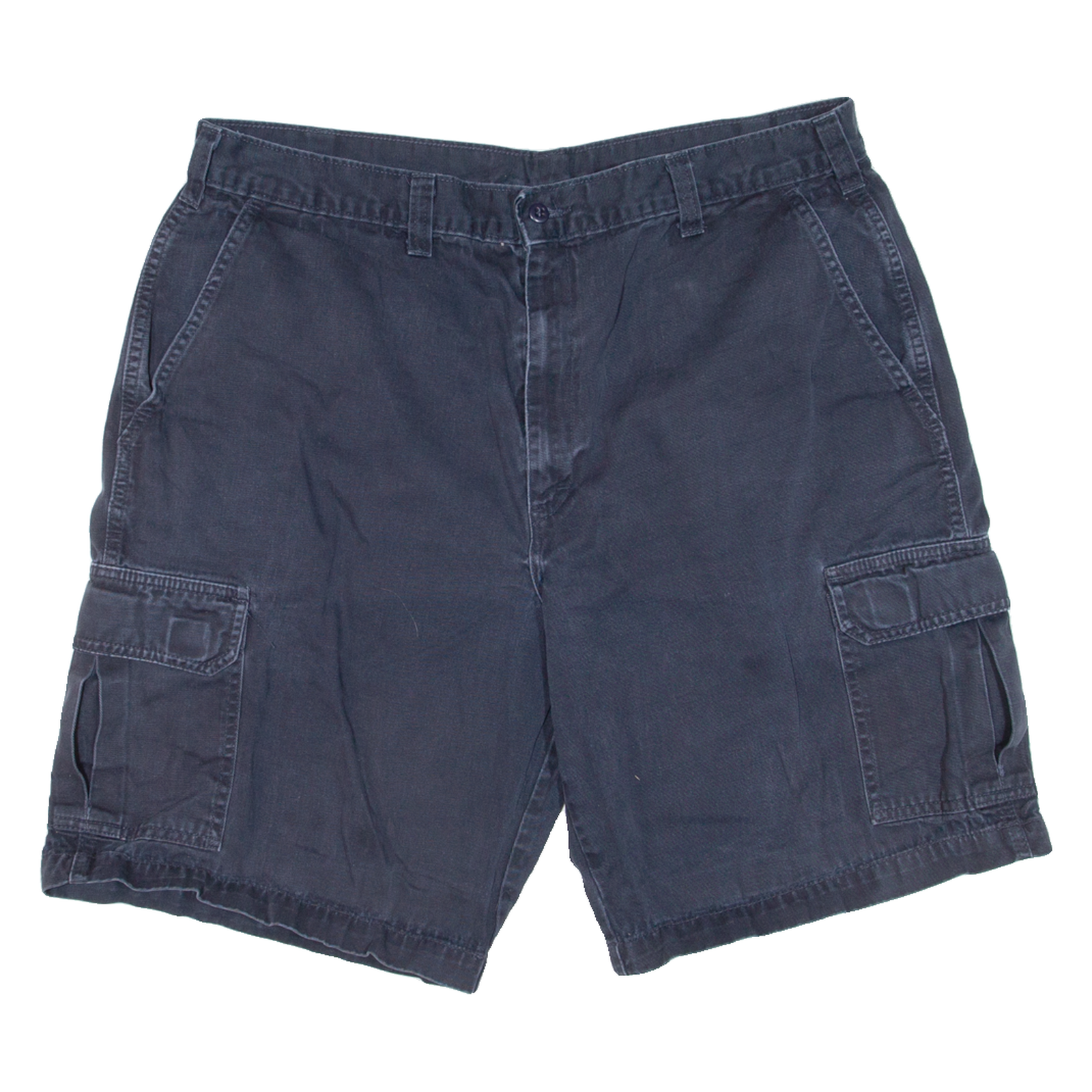 DICKIES Mens Cargo Shorts Blue Relaxed L W36 Refurbished - N/A refurbished available on Cerqular