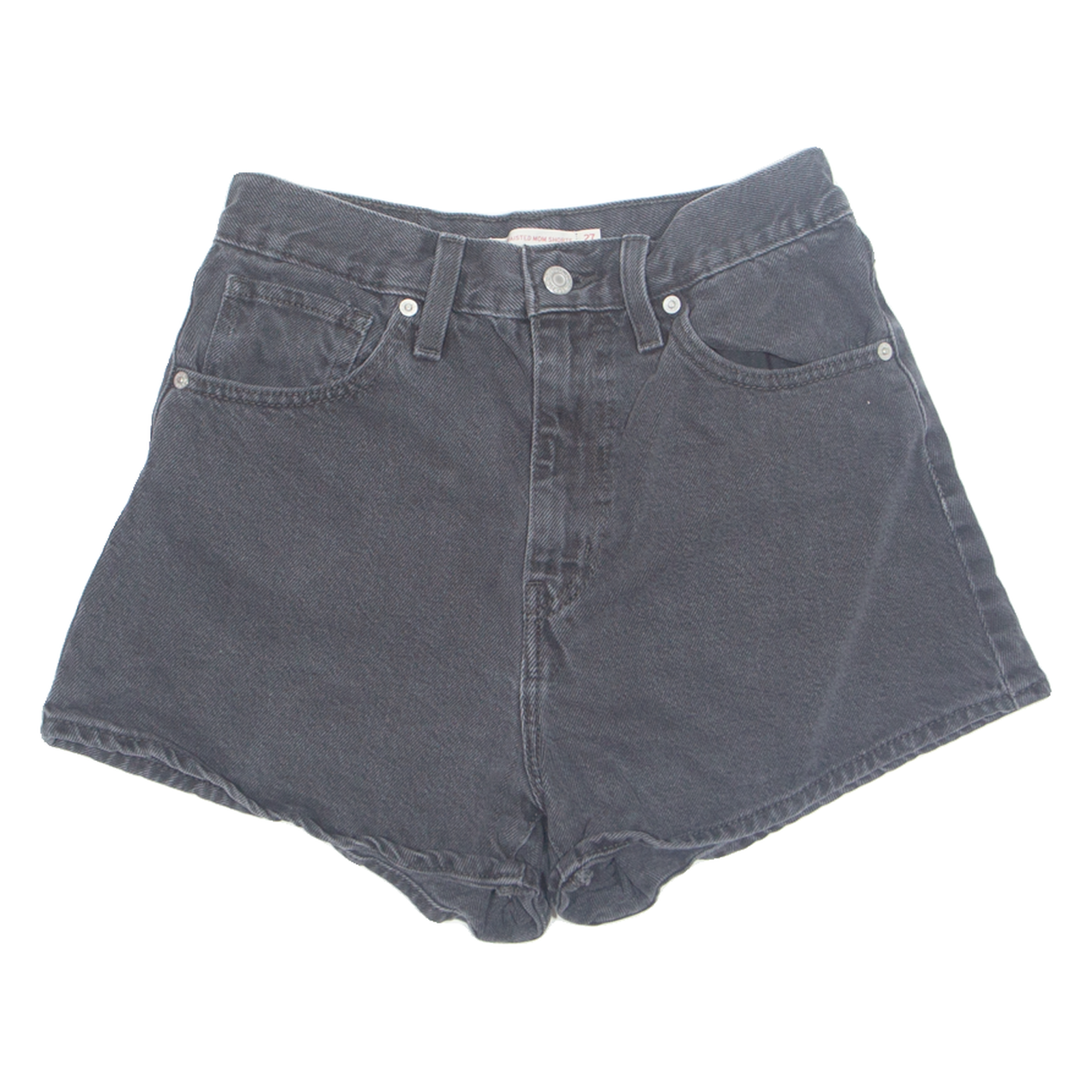 LEVI'S High Waist Womens Denim Shorts Black S W26 Refurbished - N/A refurbished available on Cerqular