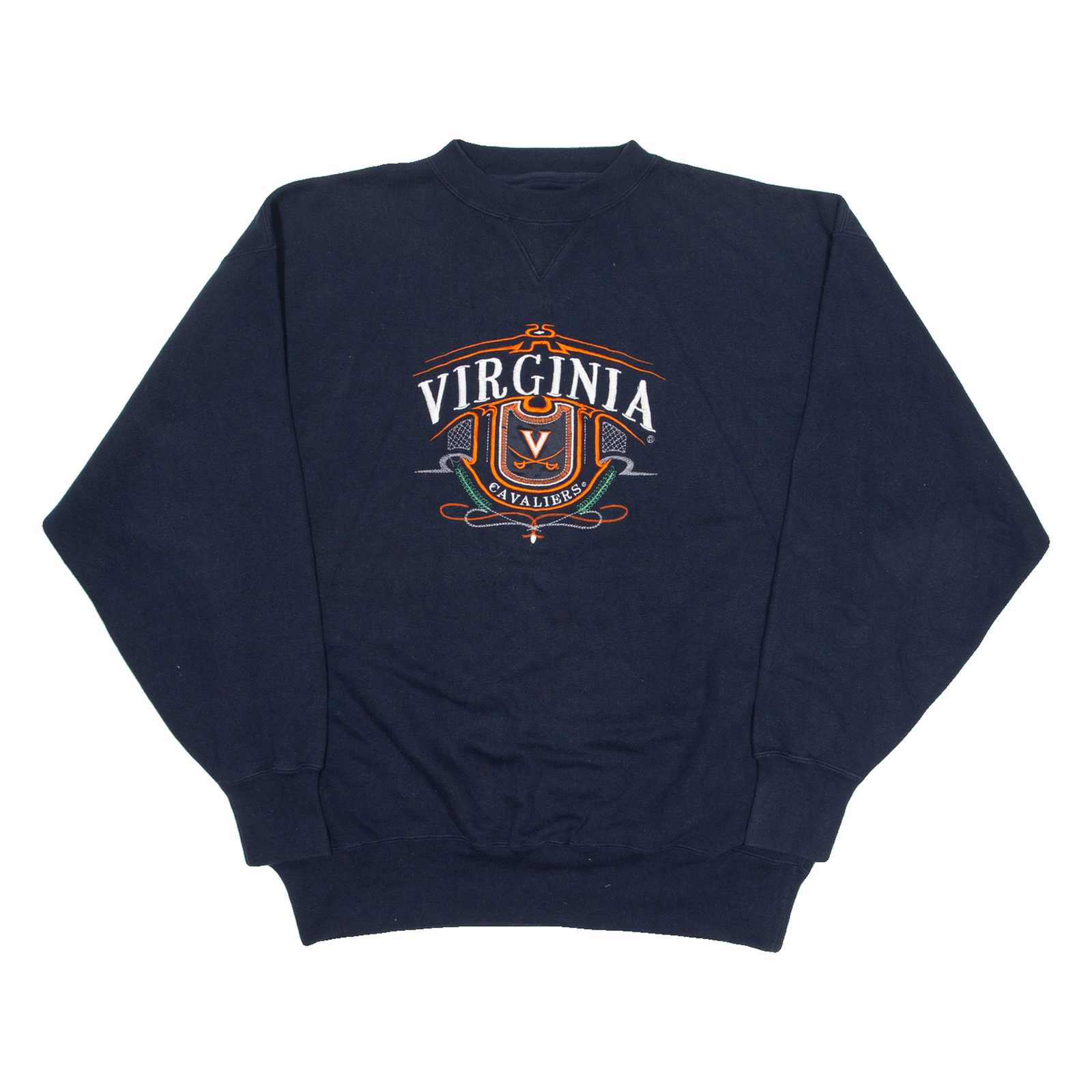 MIDWEST EMBROIDERY Virginia Cavaliers Mens Sweatshirt Blue Crew Neck USA XL Refurbished - N/A refurbished available on Cerqular