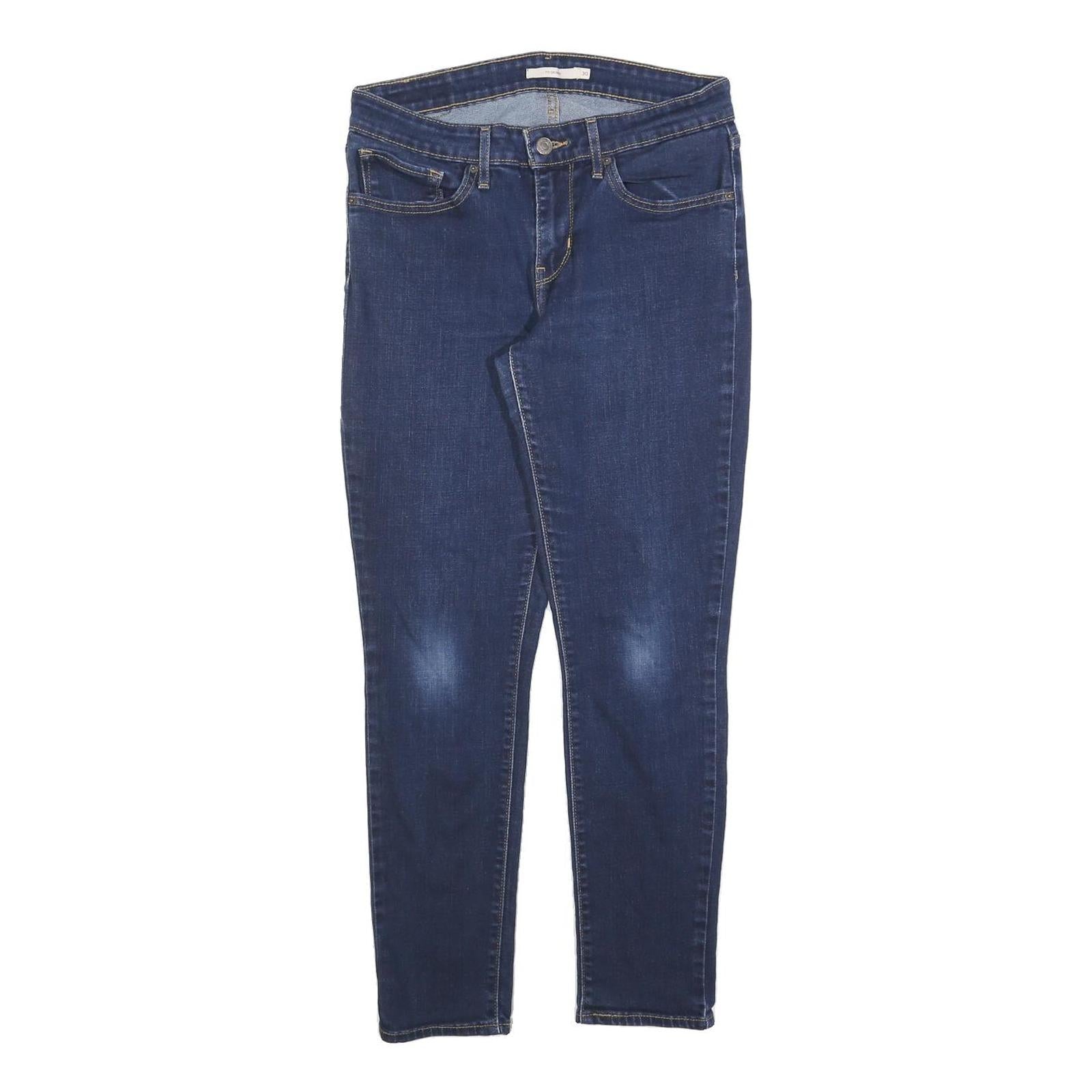 LEVI'S 711 Womens Slim Skinny Denim Dark Jeans W30 L27 Zip Cotton Blend Refurbished - N/A refurbished available on Cerqular