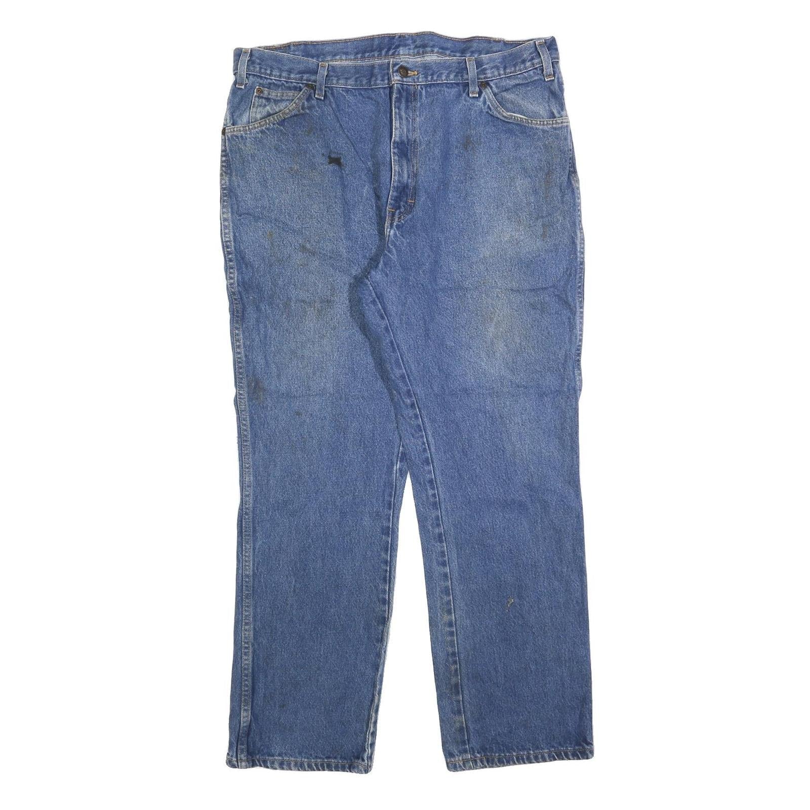 DICKIES Mens Regular Fit Blue Denim Jeans W40 L32 Classic Cotton Blend Zip Refurbished - N/A refurbished available on Cerqular