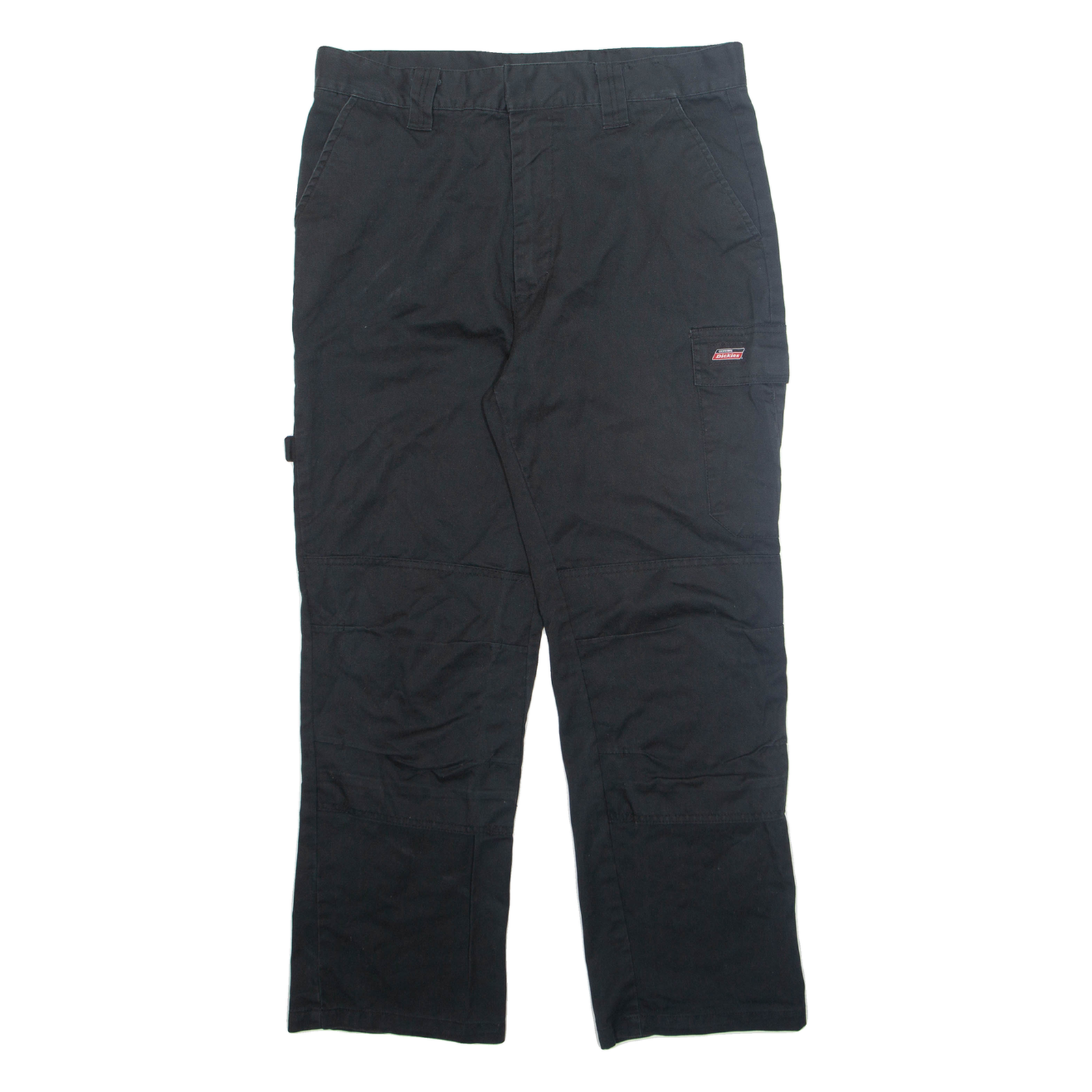 DICKIES Cargo Mens Trousers Black Regular Straight W34 L28 Refurbished - N/A refurbished available on Cerqular