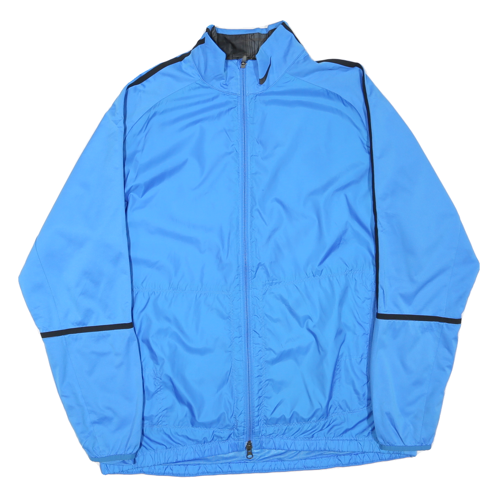 NIKE Mens Blue Jacket L Polyester Blend Plain Zip Sportswear Lightweight Refurbished - N/A refurbished available on Cerqular