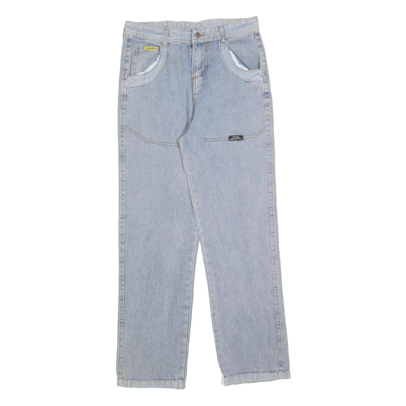 Mens Blue Relaxed Straight Denim Light W30 L30 Casual Workwear Jeans Refurbished - N/A refurbished available on Cerqular