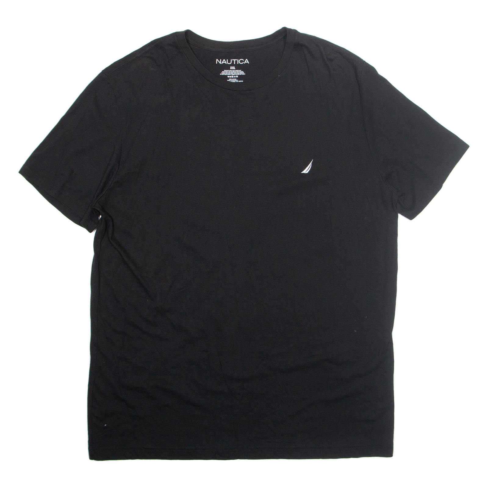 NAUTICA Mens T-Shirt Black 2XL Refurbished - N/A refurbished available on Cerqular
