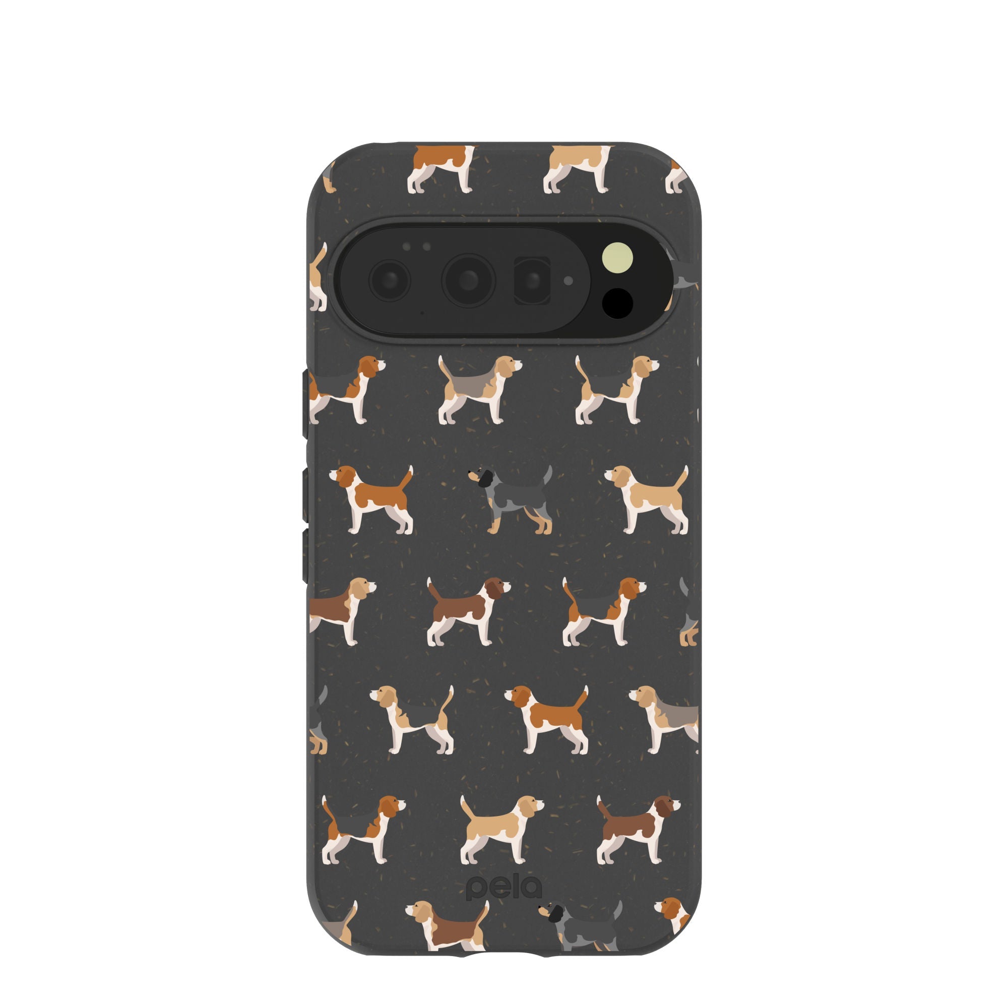 Black Beagle Buds Google Pixel 10/10 Pro Case Refurbished - Pela Case refurbished available on Cerqular