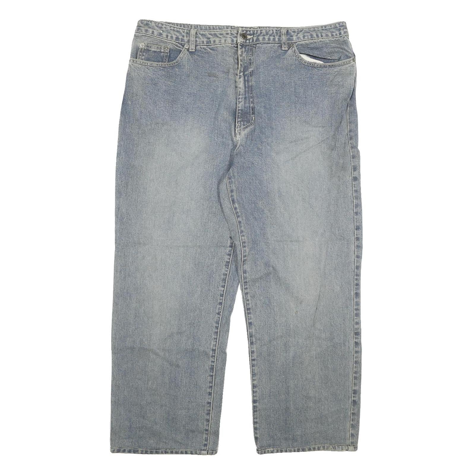 BANG BANG Mens Jeans Blue Regular Straight Denim Light W38 L27 Classic Zip Refurbished - N/A refurbished available on Cerqular