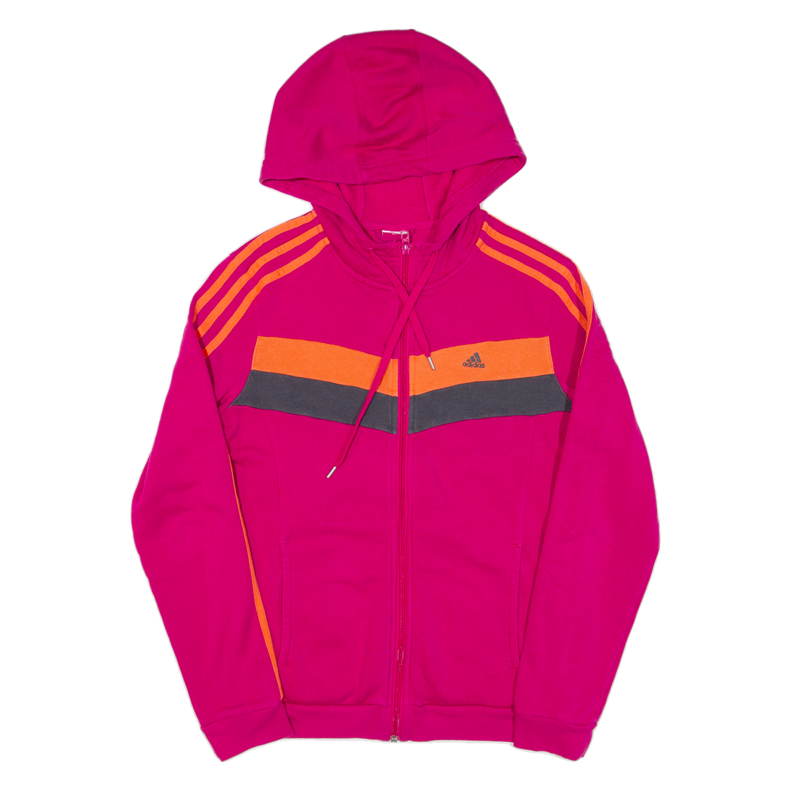 ADIDAS Womens Pink Hoodie Full Zip S Refurbished - N/A refurbished available on Cerqular