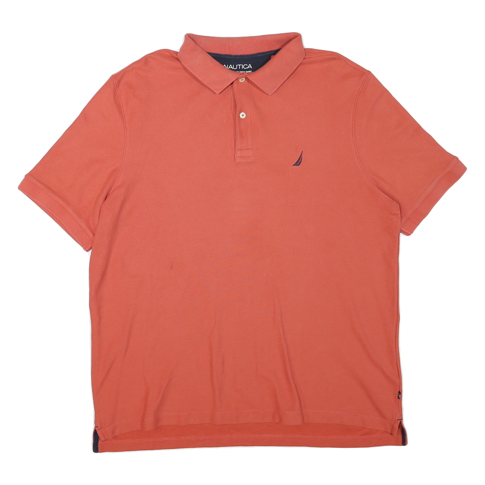 NAUTICA Mens Coral Plain Polo Shirt XL Cotton Blend Short Sleeve Classic Fit Refurbished - N/A refurbished available on Cerqular