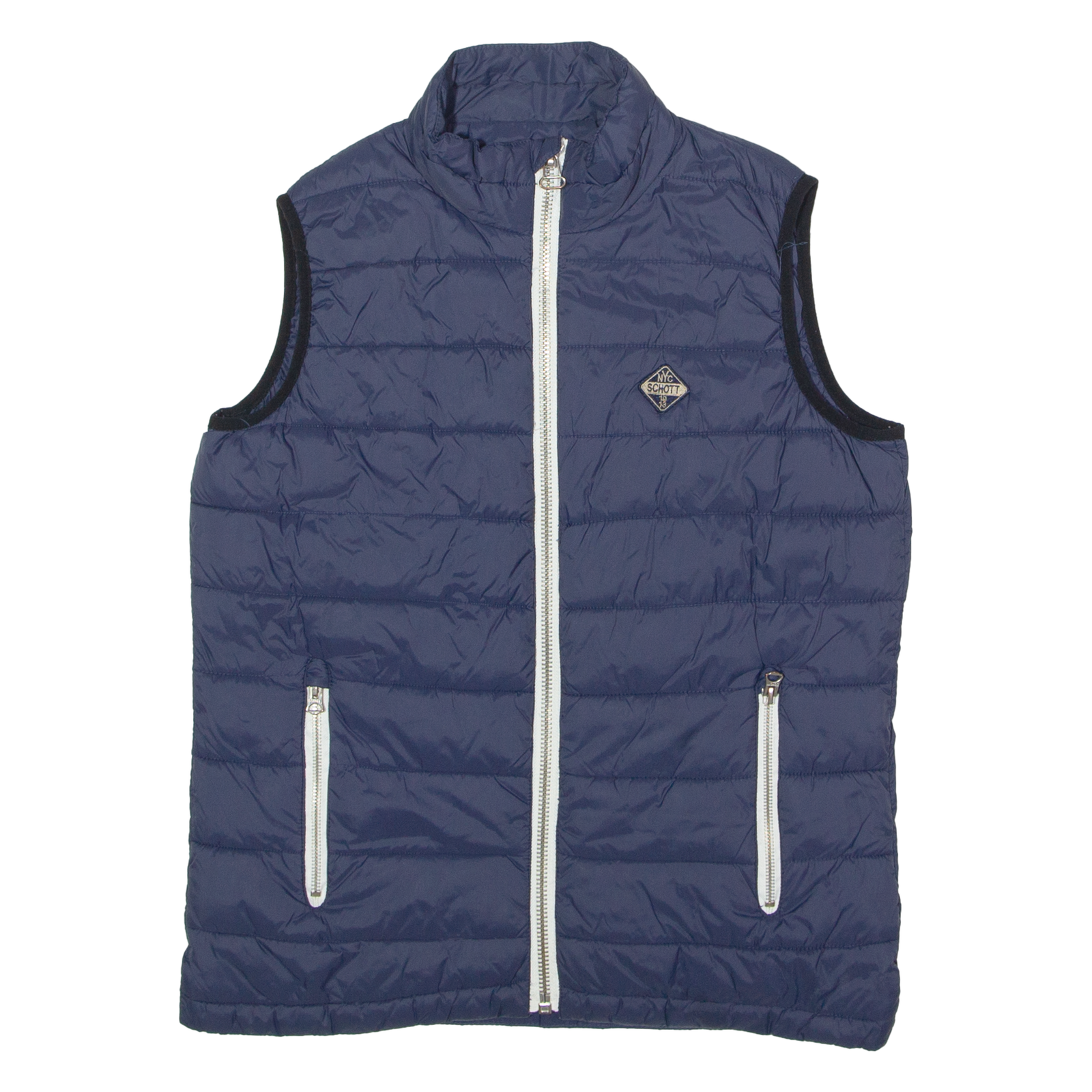 Buy SCHOTT Mens Quilted Gilet Blue Nylon S Refurbished - $74.09 SCHOTT Mens Quilted Gilet Blue Nylon S Refurbished - N/A refurbished available on Cerqular