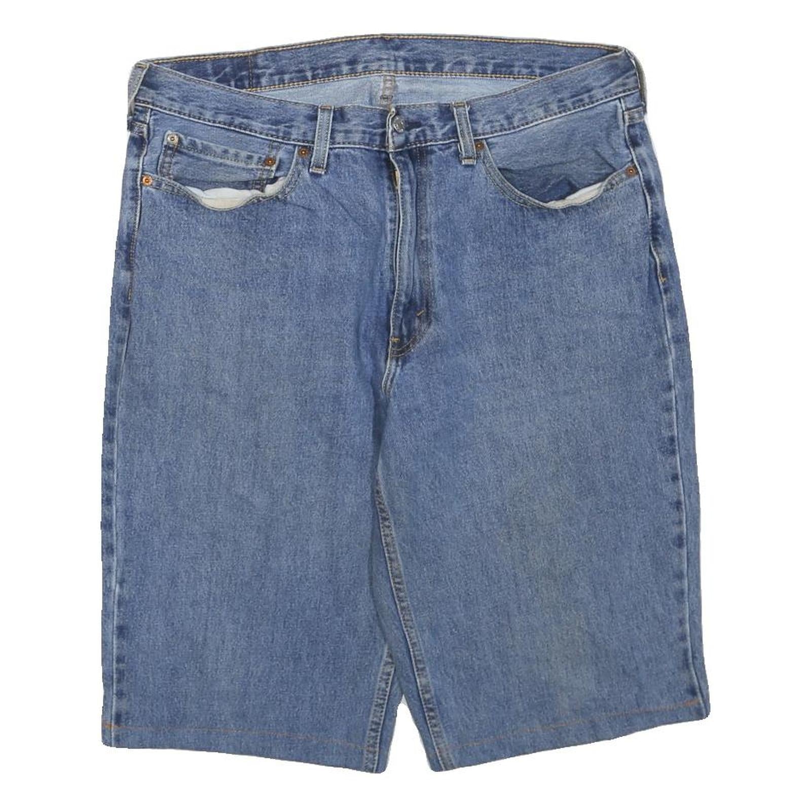 LEVI'S Mens Denim Blue Casual Shorts L W36 Cotton Blend Classic Fit Refurbished - N/A refurbished available on Cerqular