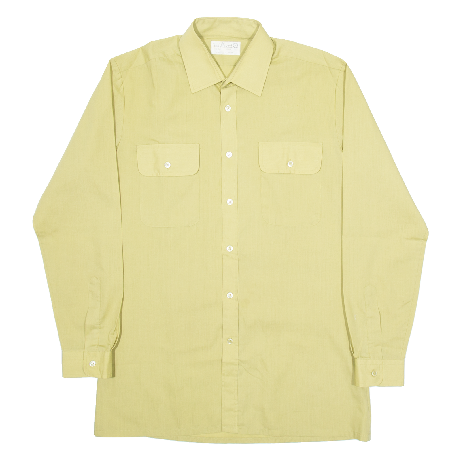 Mens Plain Shirt Green Long Sleeve M Refurbished - N/A refurbished available on Cerqular