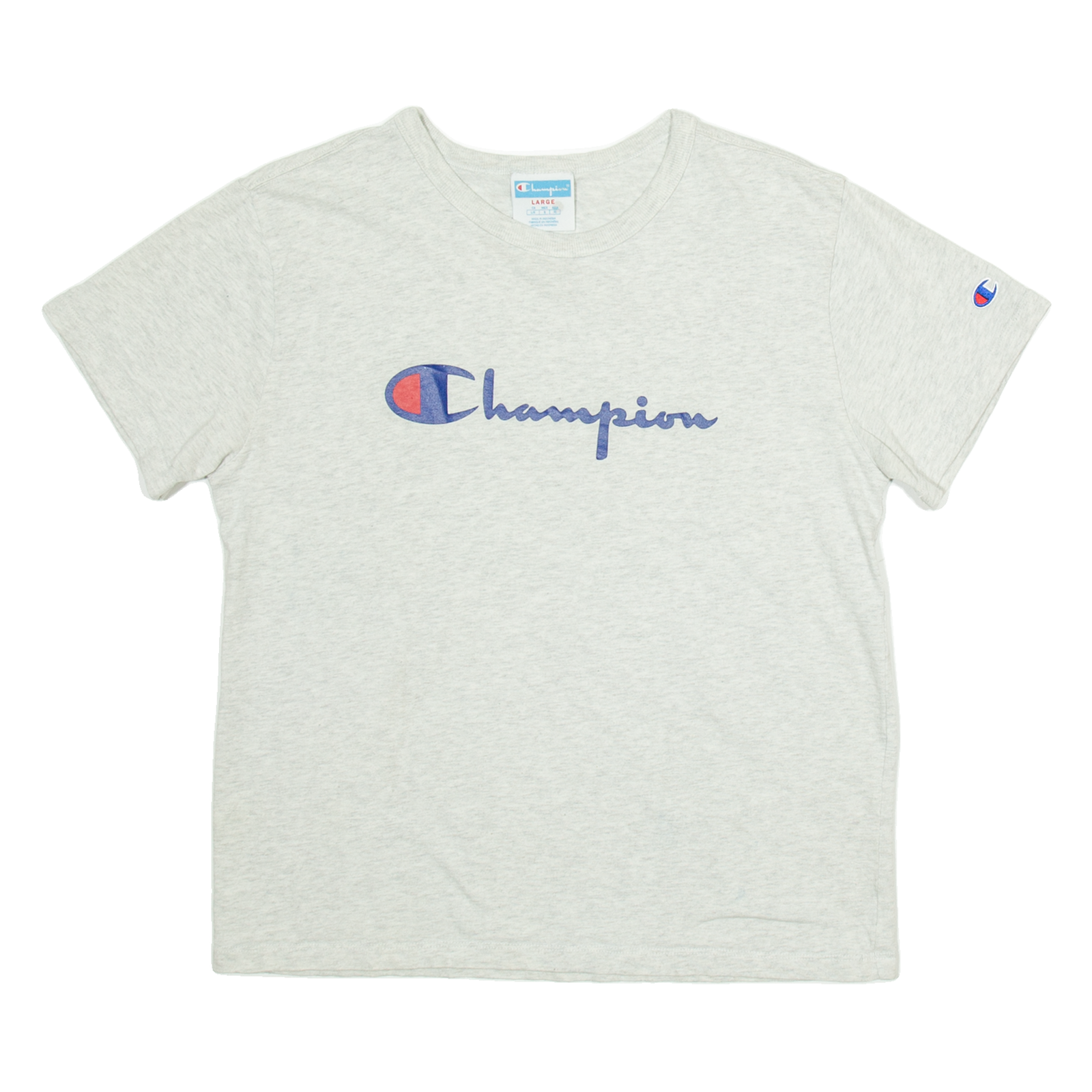 CHAMPION Womens T-Shirt Grey L Refurbished - N/A refurbished available on Cerqular