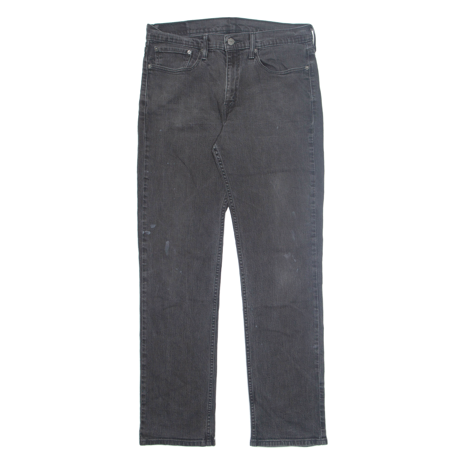 LEVI'S Mens Jeans Grey Regular Straight W34 L34 Refurbished - N/A refurbished available on Cerqular