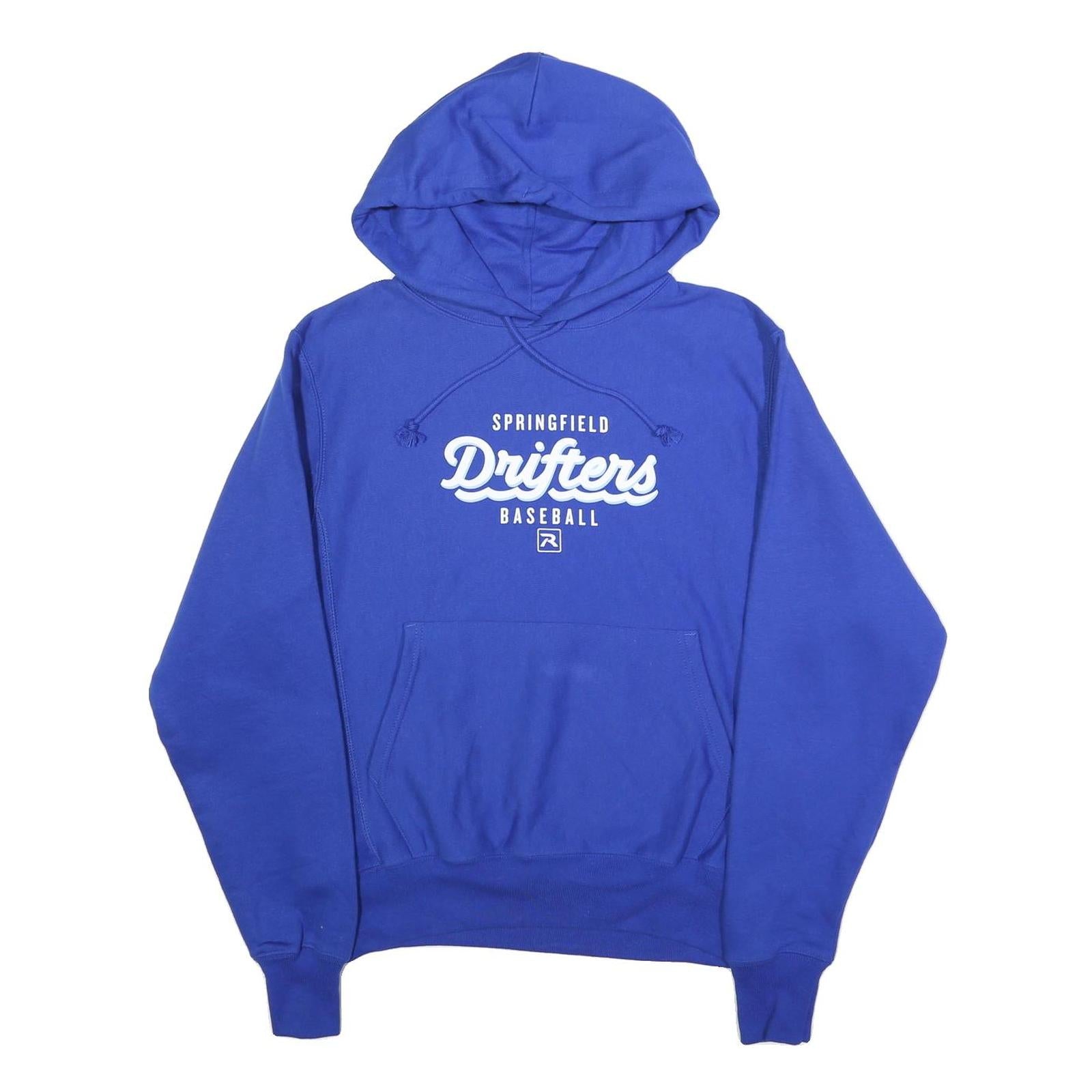CHAMPION REVERSE WEAVE Mens Blue Springfield Drifters Baseball Pullover Hoodie S Refurbished - N/A refurbished available on Cerqular