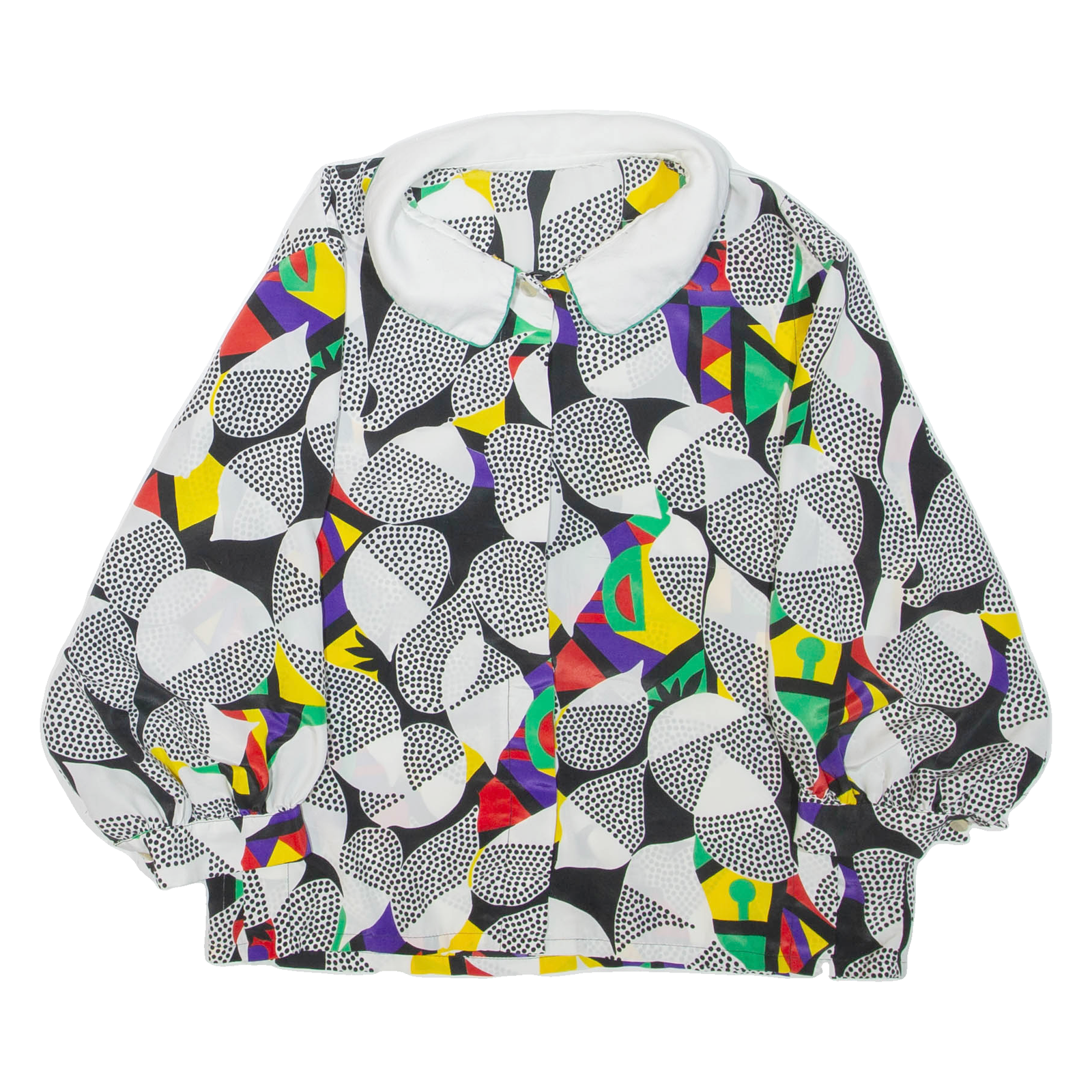 Buy Womens Printed Blouse Black Collared Off Shoulder Crazy Pattern M Refurbished - $16.89 Womens Printed Blouse Black Collared Off Shoulder Crazy Pattern M Refurbished - N/A refurbished available on Cerqular