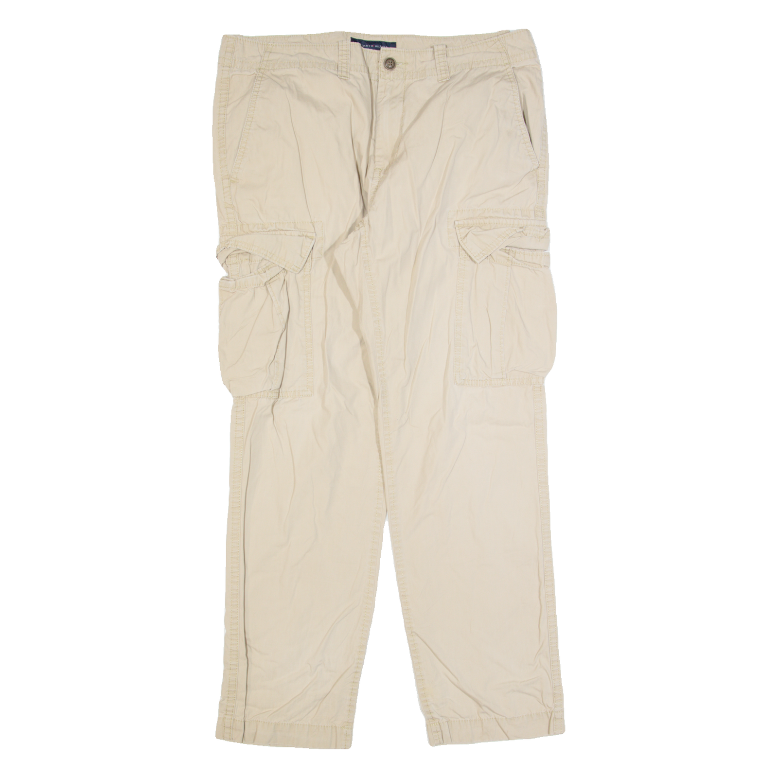 Buy TOMMY HILFIGER Cargo Mens Trousers Cream Regular Straight W33 L30 Refurbished - $36.39 TOMMY HILFIGER Cargo Mens Trousers Cream Regular Straight W33 L30 Refurbished - N/A refurbished available on Cerqular