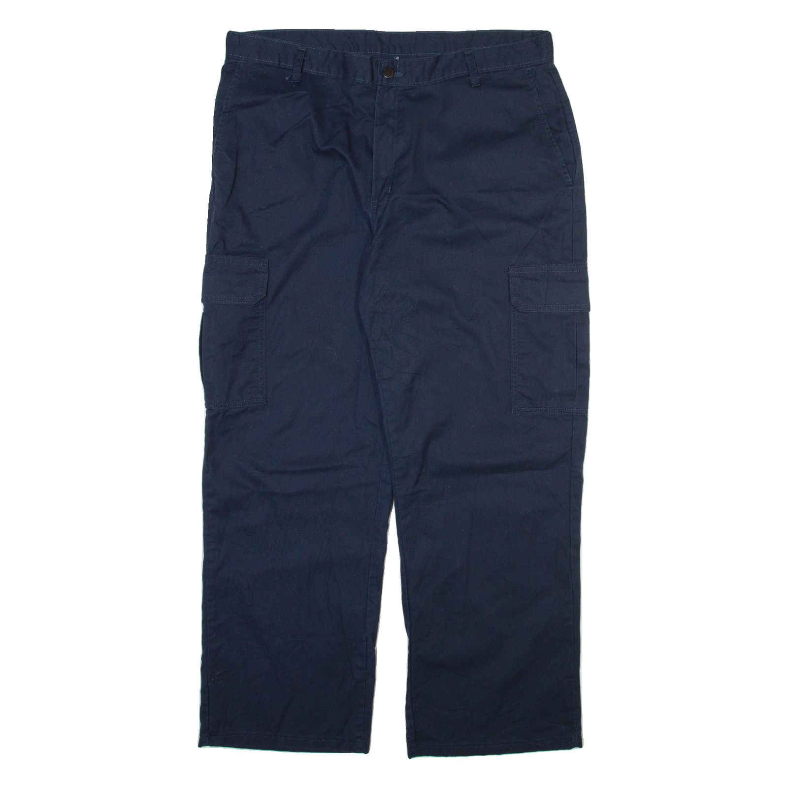 DICKIES Cargo Mens Trousers Blue Relaxed Straight W36 L28 Refurbished - N/A refurbished available on Cerqular
