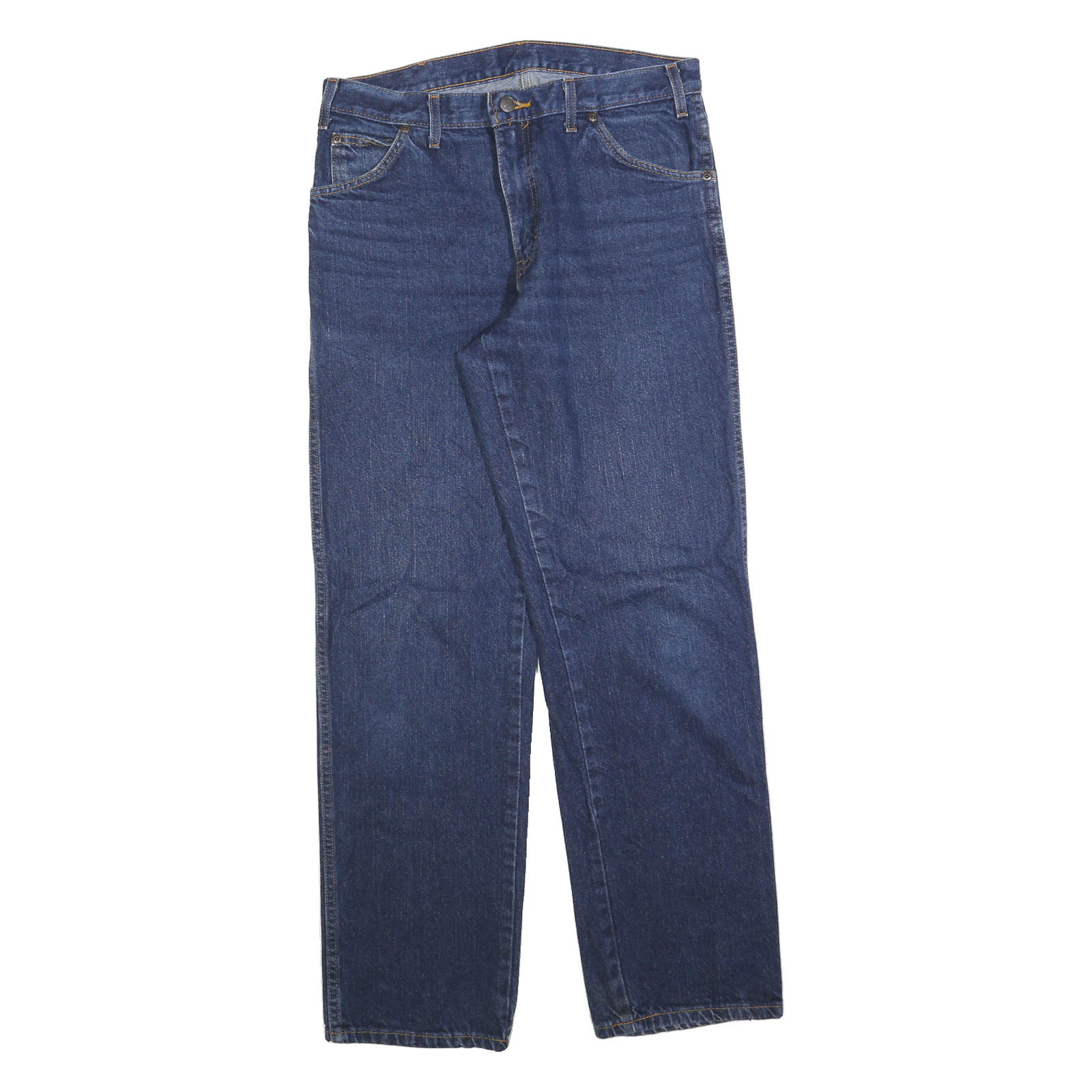 DICKIES Mens Blue Regular Fit Straight Denim W31 L32 Cotton Blend Jeans Zip Refurbished - N/A refurbished available on Cerqular