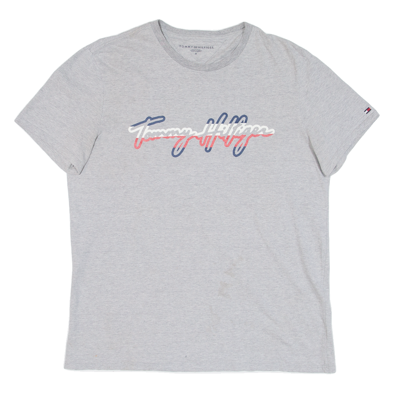 TOMMY HILFIGER Womens T-Shirt Grey M Refurbished - N/A refurbished available on Cerqular