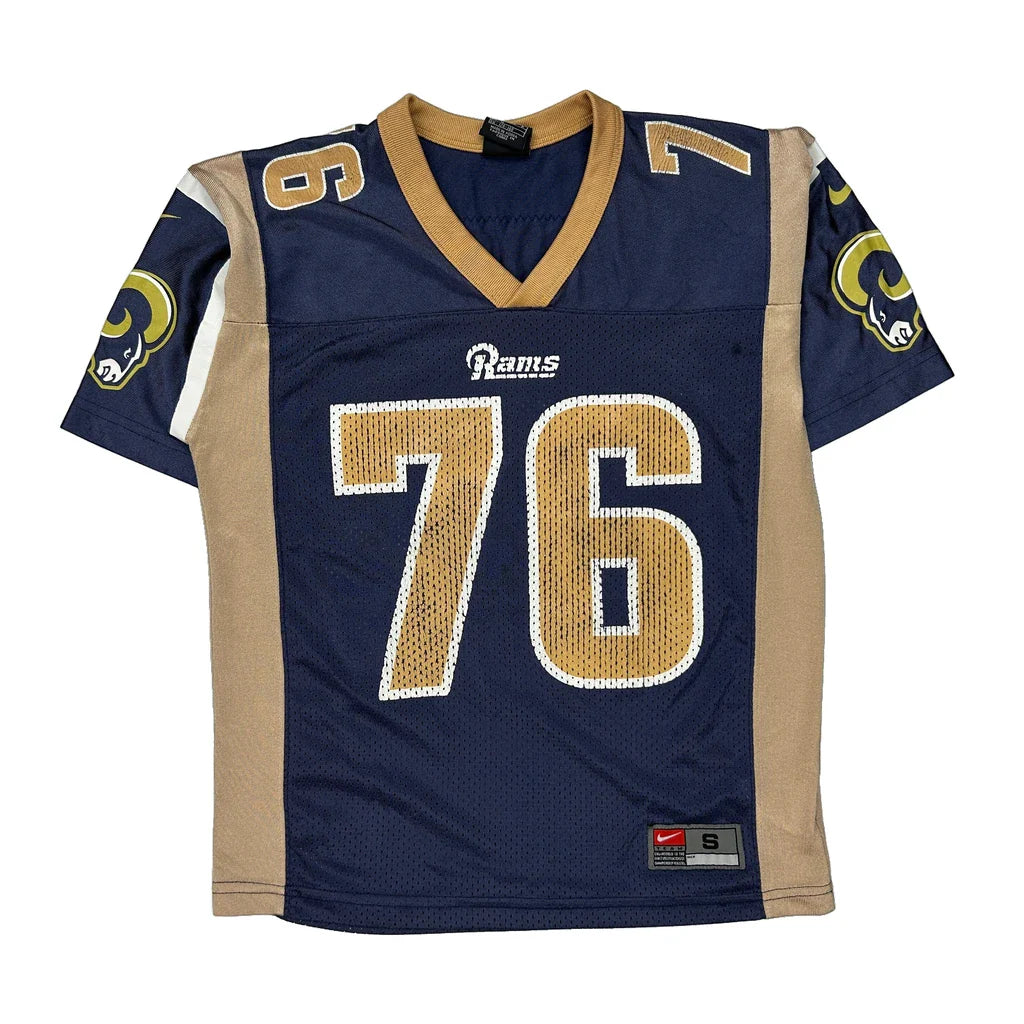 Buy Age 10 Nike Football Jersey - Small Blue Polyester Refurbished - $15.93 Age 10 Nike Football Jersey - Small Blue Polyester Refurbished - Thrifted (note: this is a term often used to describe second- refurbished available on Cerqular