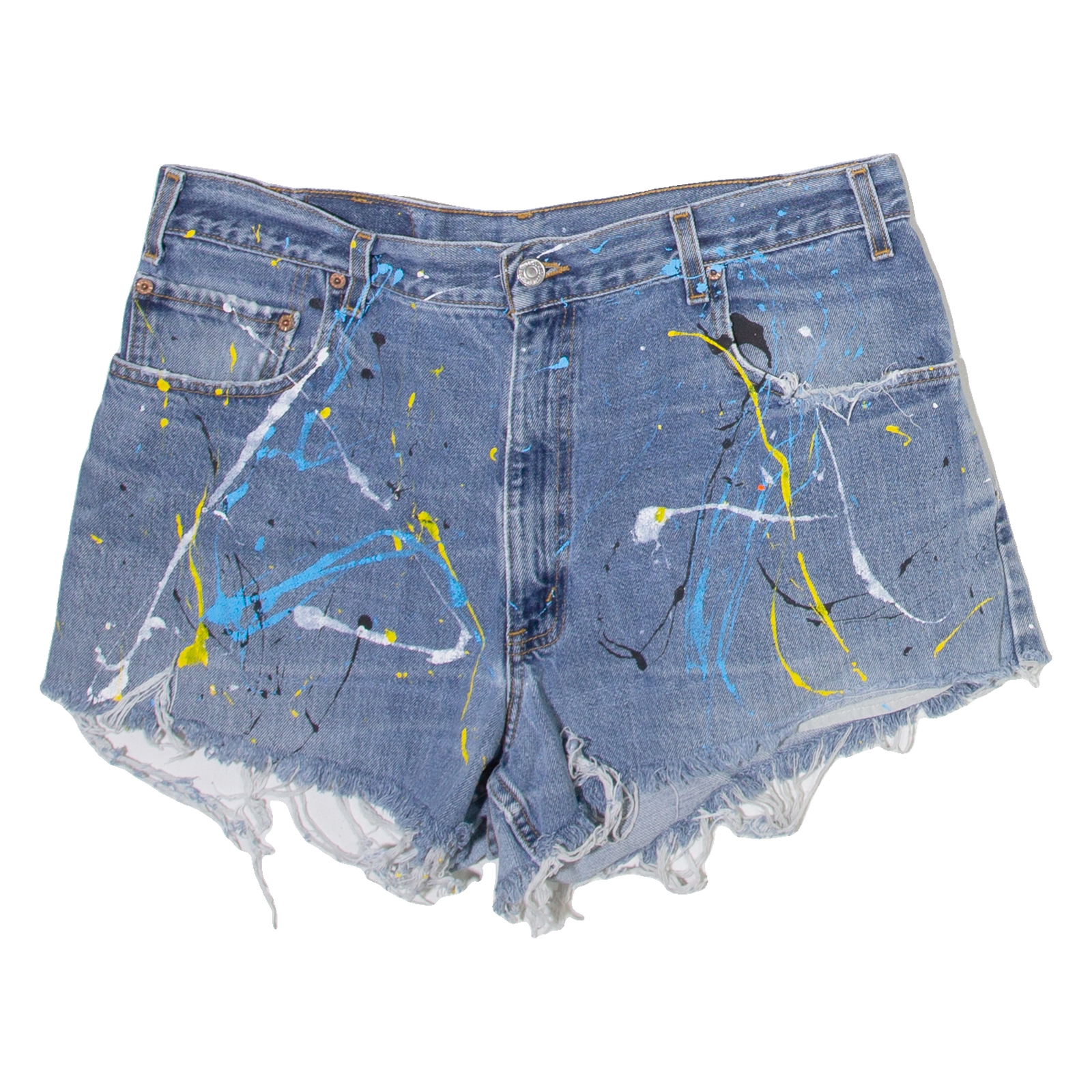 LEVI'S 560 Womens Denim Shorts Blue L W34 Refurbished - N/A refurbished available on Cerqular