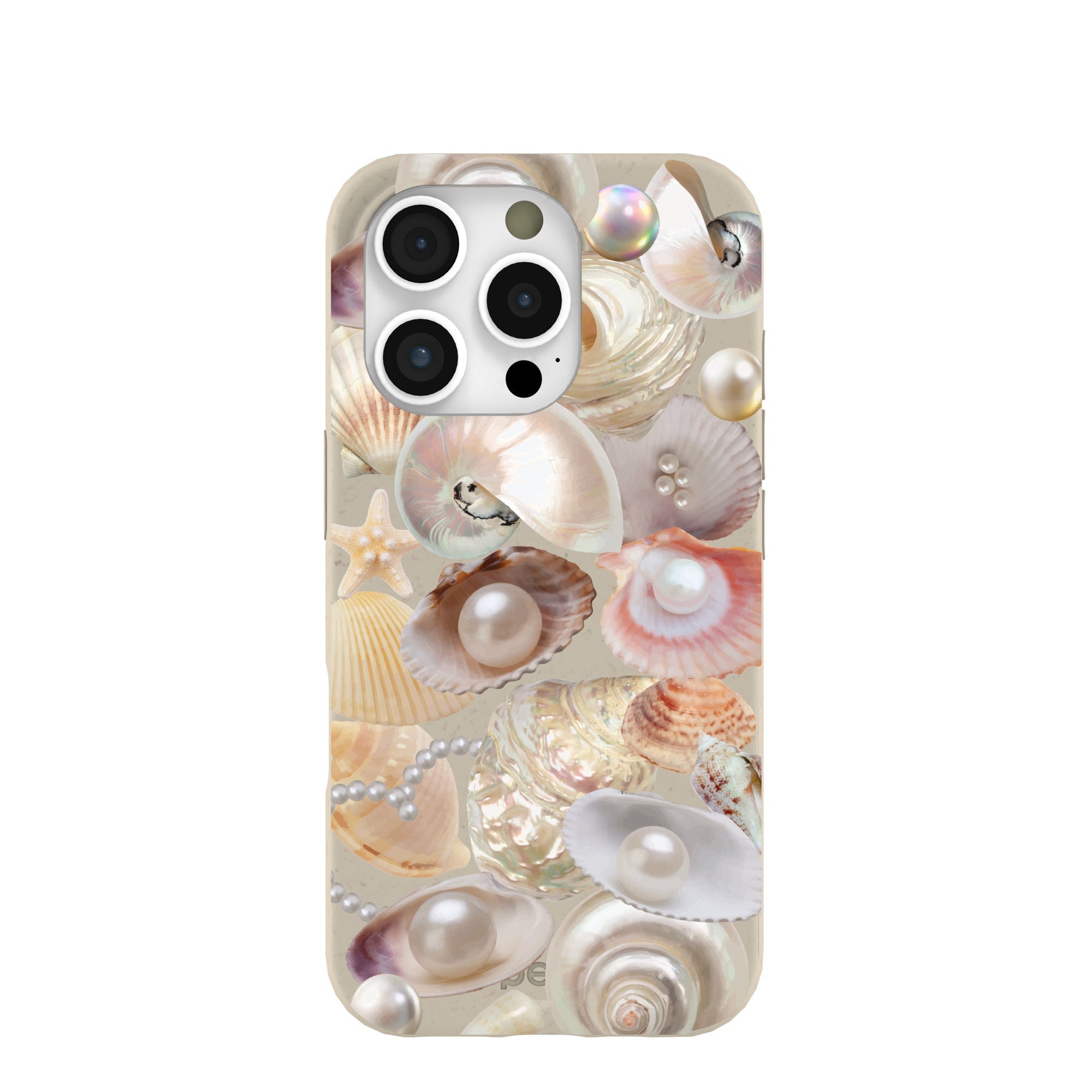 London Fog Sea Gems iPhone 16 Pro Case Refurbished - Pela Case refurbished available on Cerqular