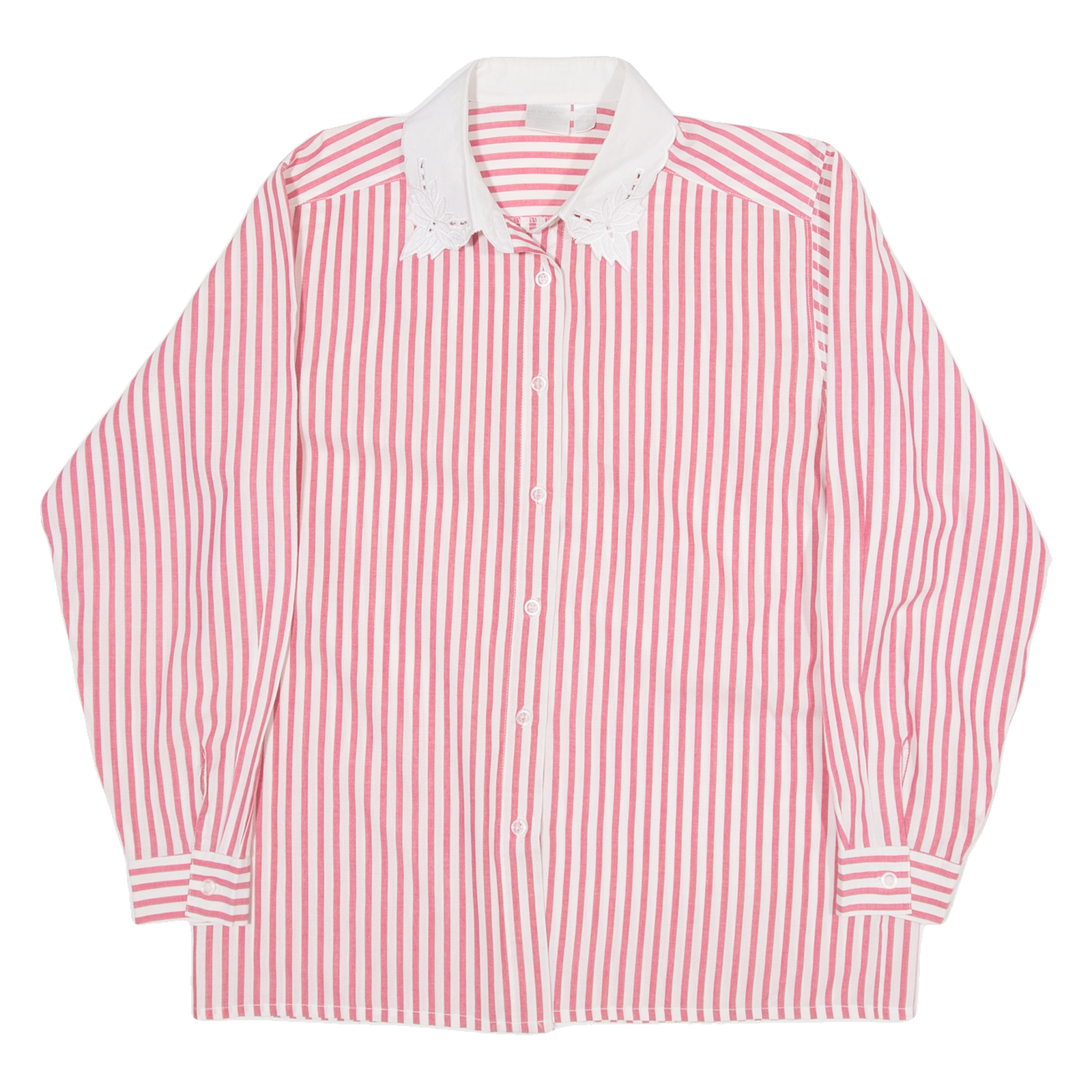 Womens Shirt Top Pink Long Sleeve Striped S Refurbished - N/A refurbished available on Cerqular