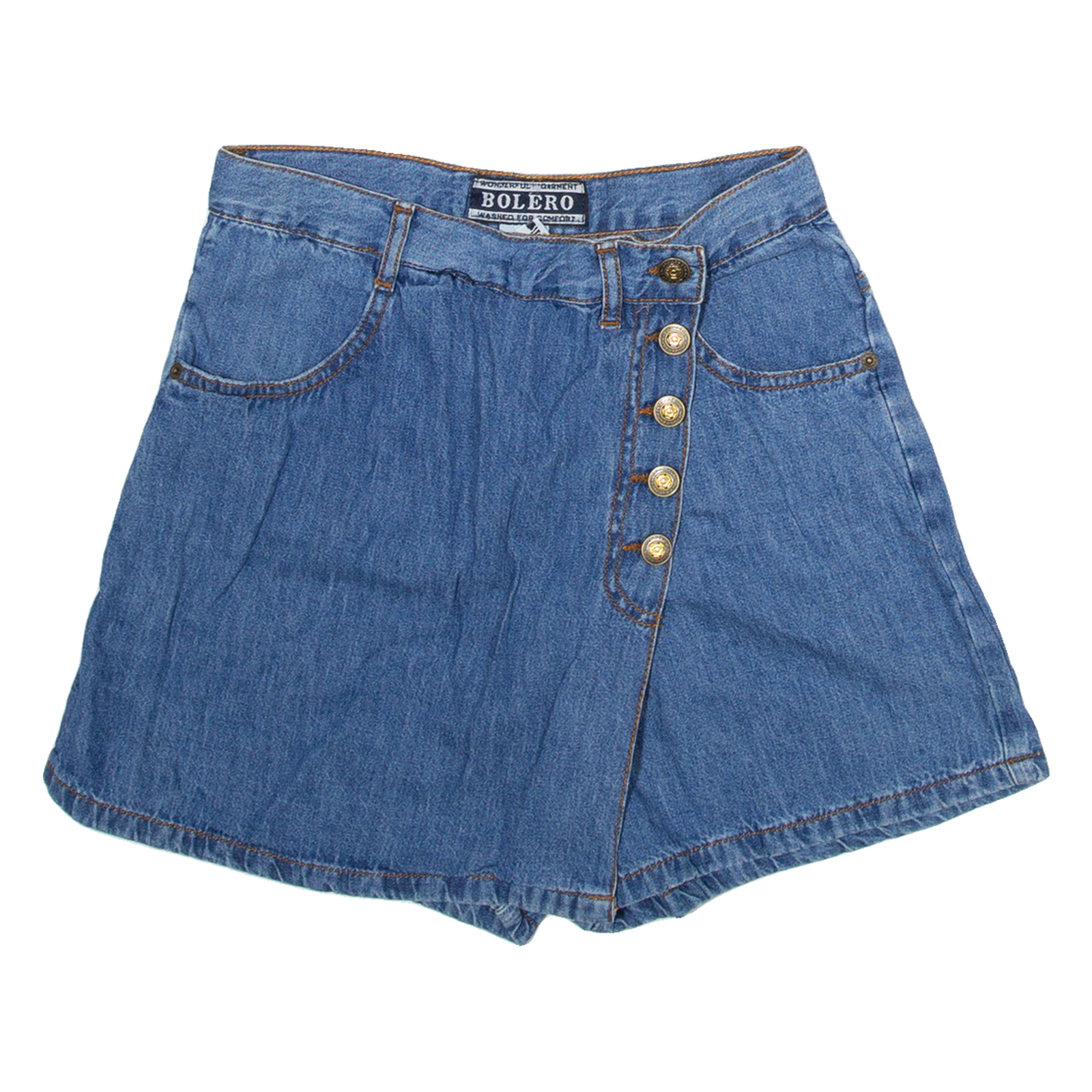 BOLERO Womens Casual Shorts Blue XS W26 Refurbished - N/A refurbished available on Cerqular