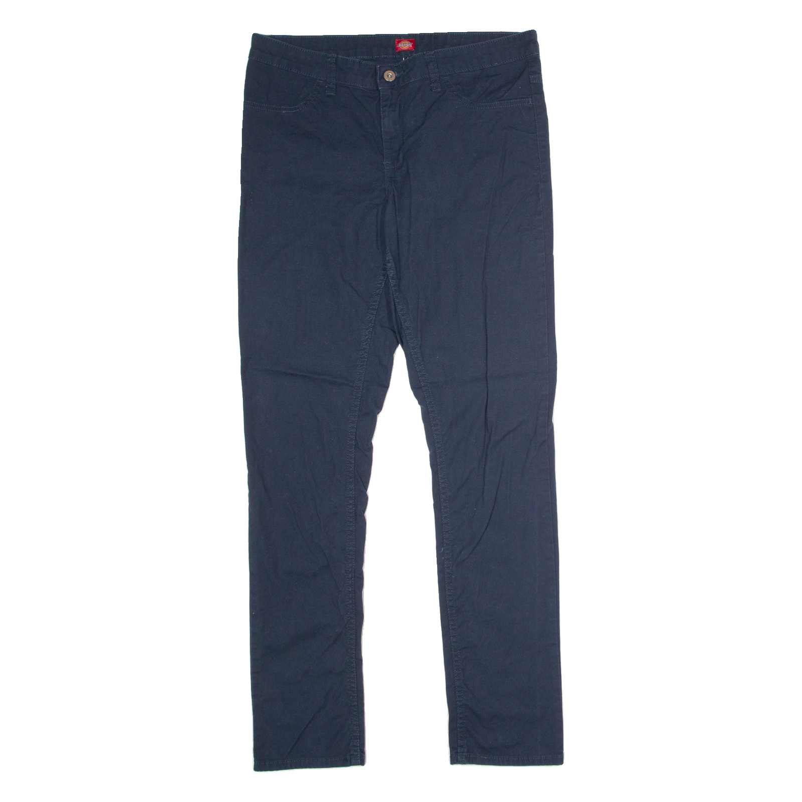 DICKIES Womens Trousers Blue Regular Skinny W34 L32 Refurbished - N/A refurbished available on Cerqular