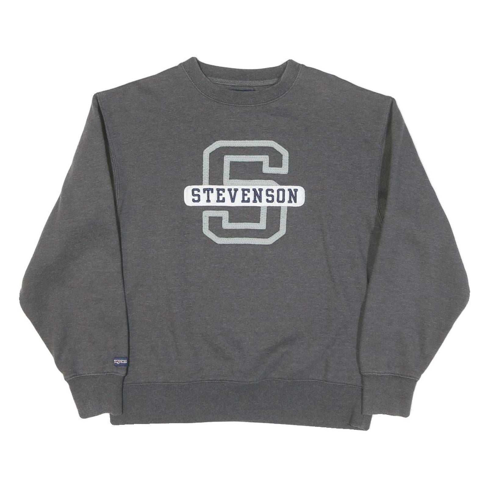 JANSPORT Mens Grey Stevenson Crew Neck M Cotton Blend Sweatshirt Pullover Refurbished - N/A refurbished available on Cerqular