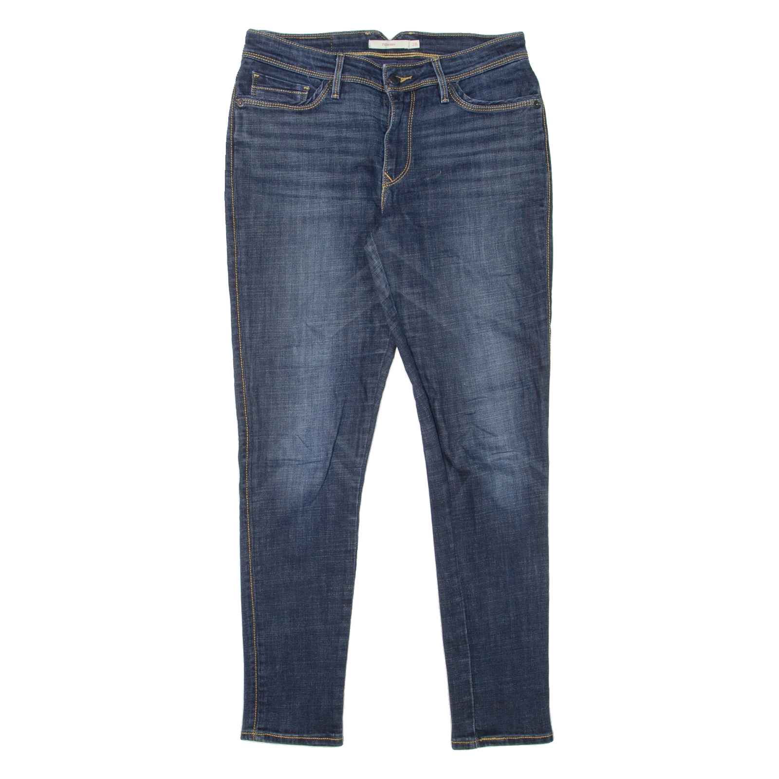 LEVI'S 711 Womens Jeans Blue Slim Skinny Stone Wash W28 L30 Refurbished - N/A refurbished available on Cerqular