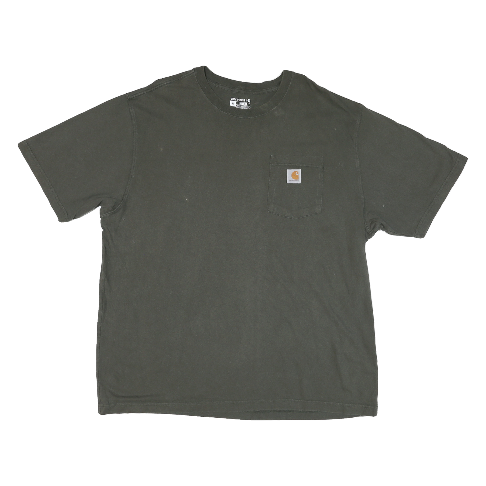 CARHARTT Mens Black Pocket T-Shirt XL Short Sleeve Crew Neck Workwear Refurbished - N/A refurbished available on Cerqular