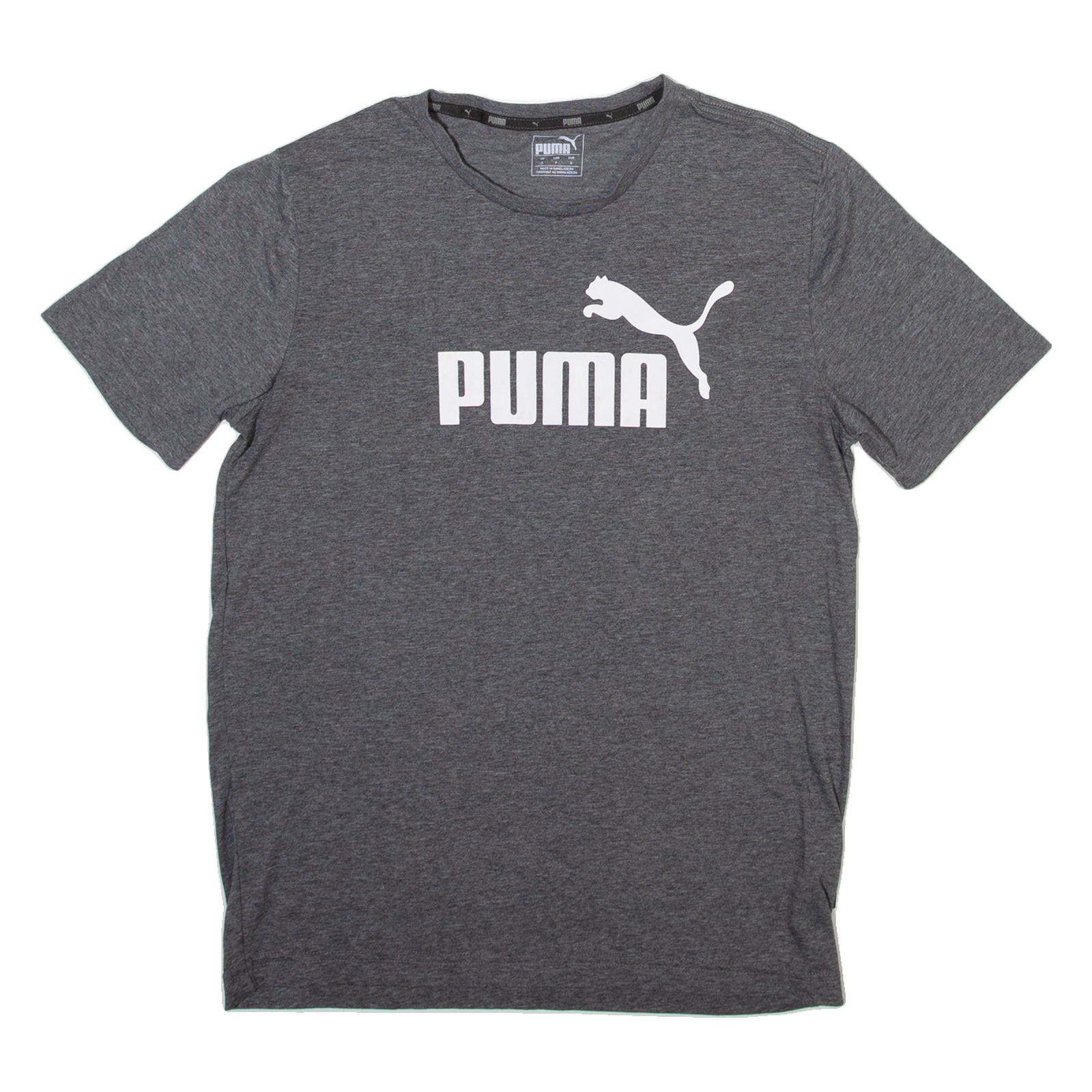 PUMA Mens T-Shirt Grey Crew Neck S Refurbished - N/A refurbished available on Cerqular
