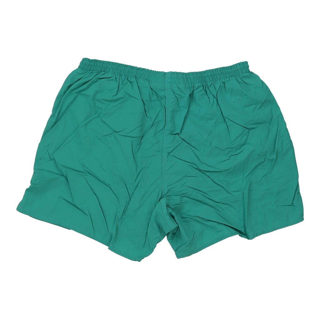 Adidas Sport Shorts - Medium Green Nylon Refurbished - Thrifted (note: this is a term often used to describe second- refurbished available on Cerqular