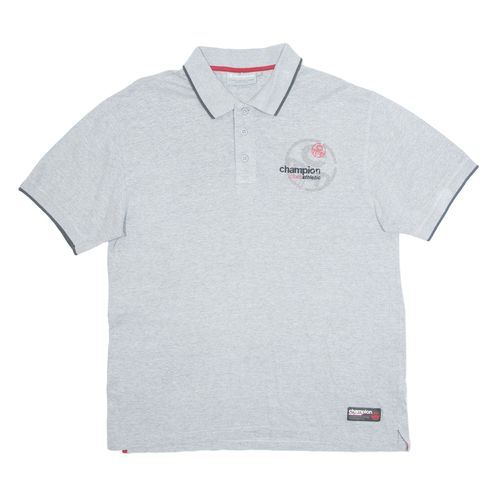 CHAMPION Mens Polo Shirt Grey L Refurbished - N/A refurbished available on Cerqular